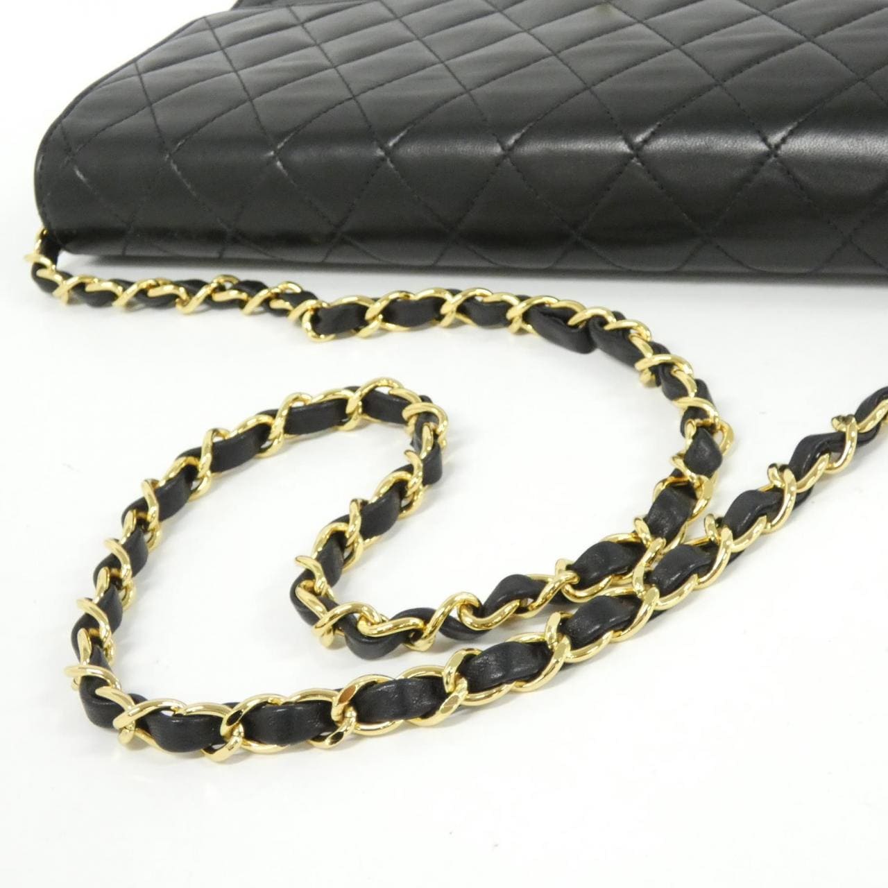 CHANEL Shoulder Lambskin Black Lambskin Rank A - Thumbnail 8