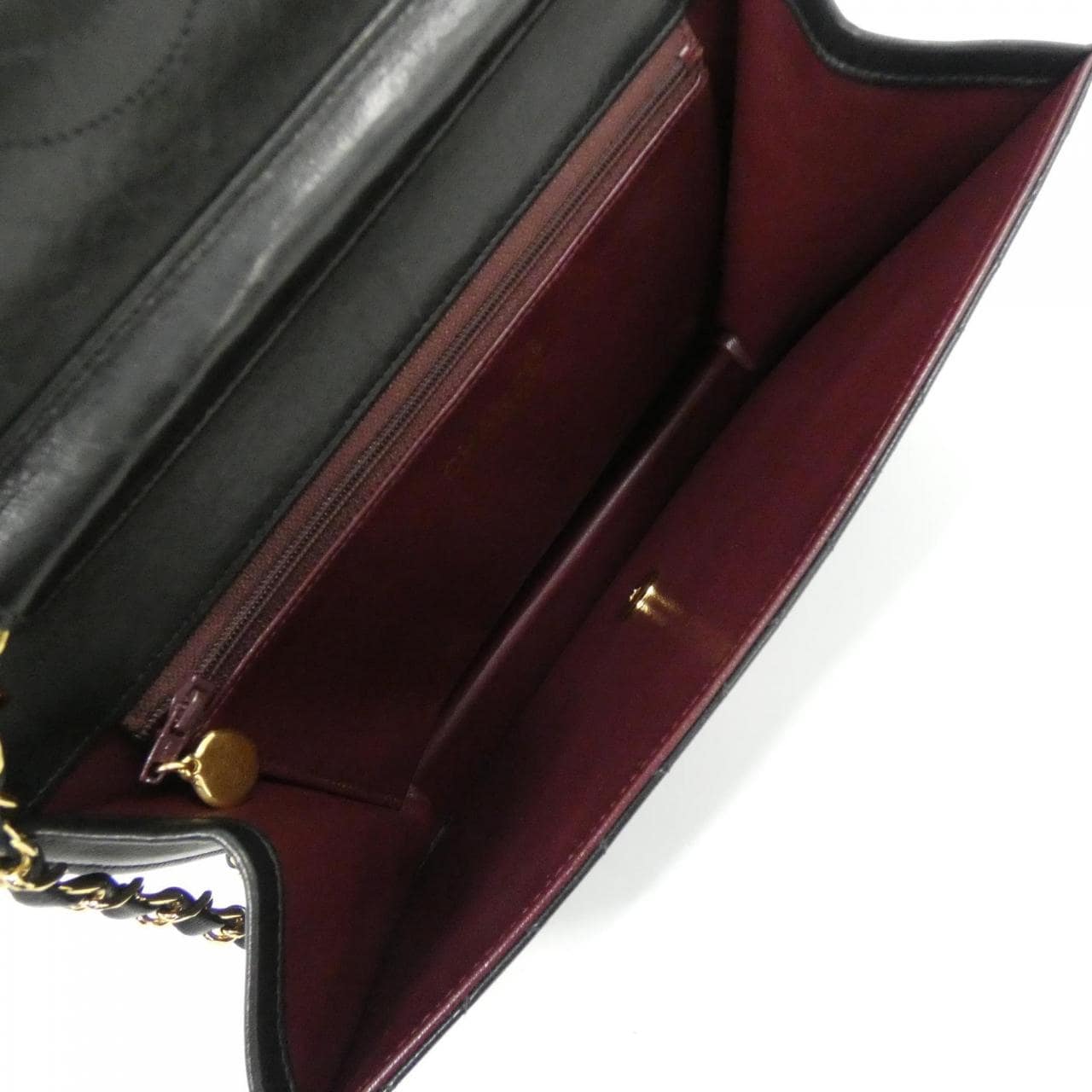 CHANEL Shoulder Lambskin Black Lambskin Rank A - Thumbnail 9