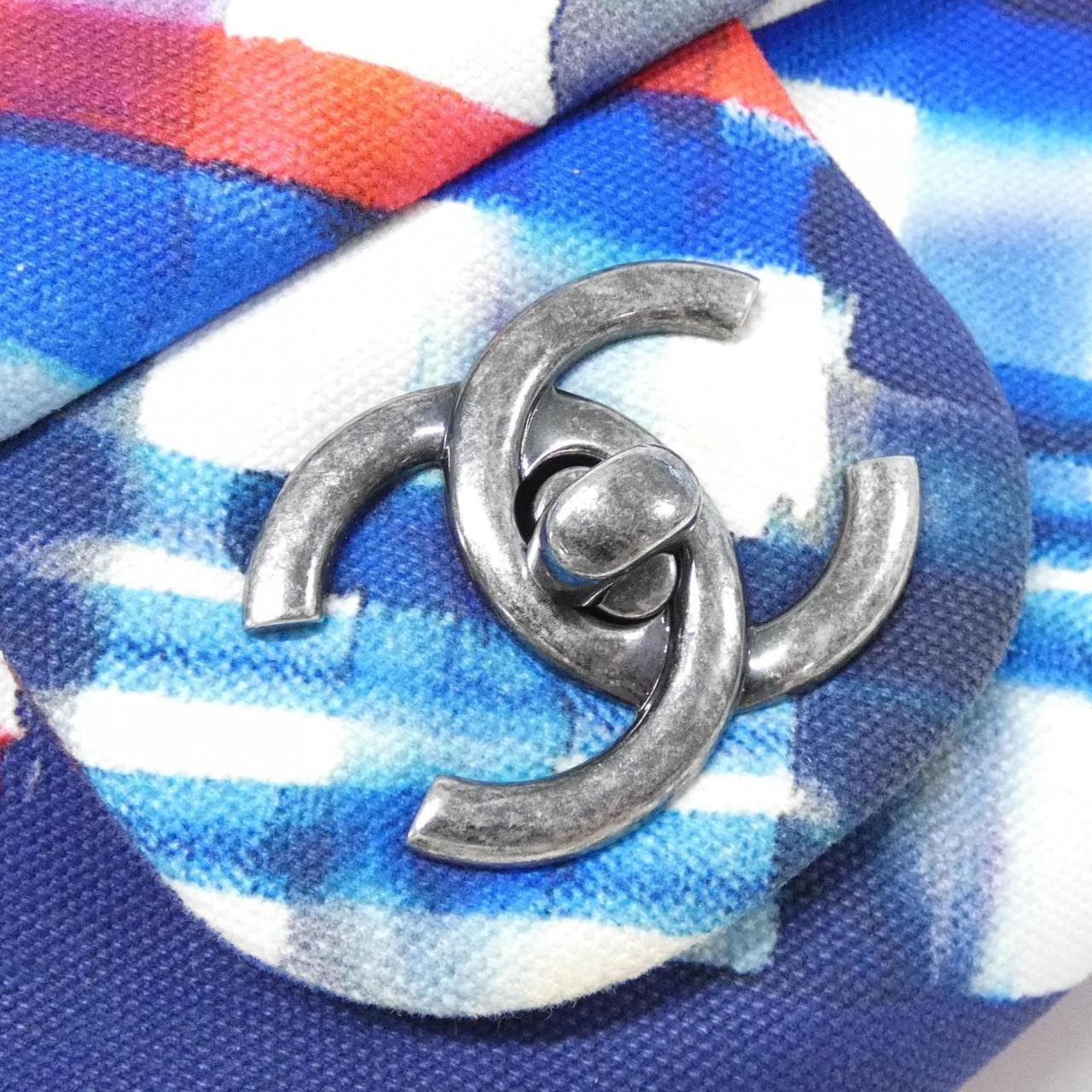 CHANEL 91169 Shoulder Bag Canvas 黑色 帆布 中古品A - 縮圖 5