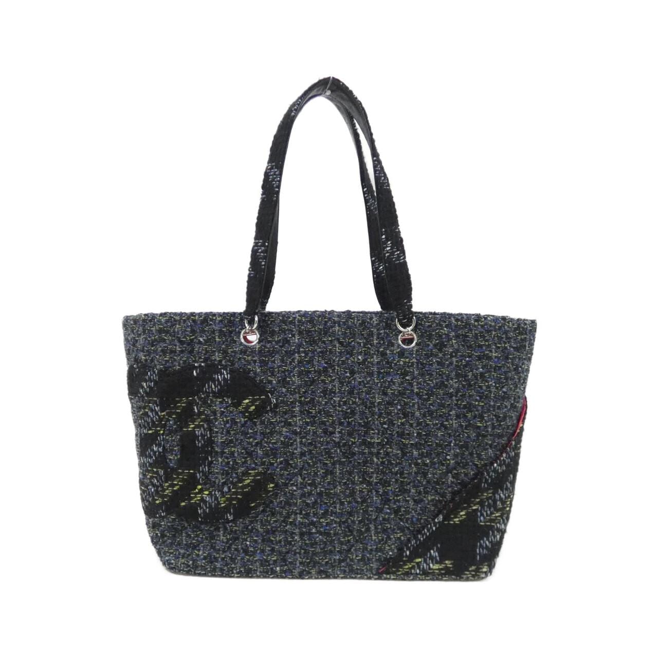 CHANEL Cambon 25170 Shoulder Tweed Navy
