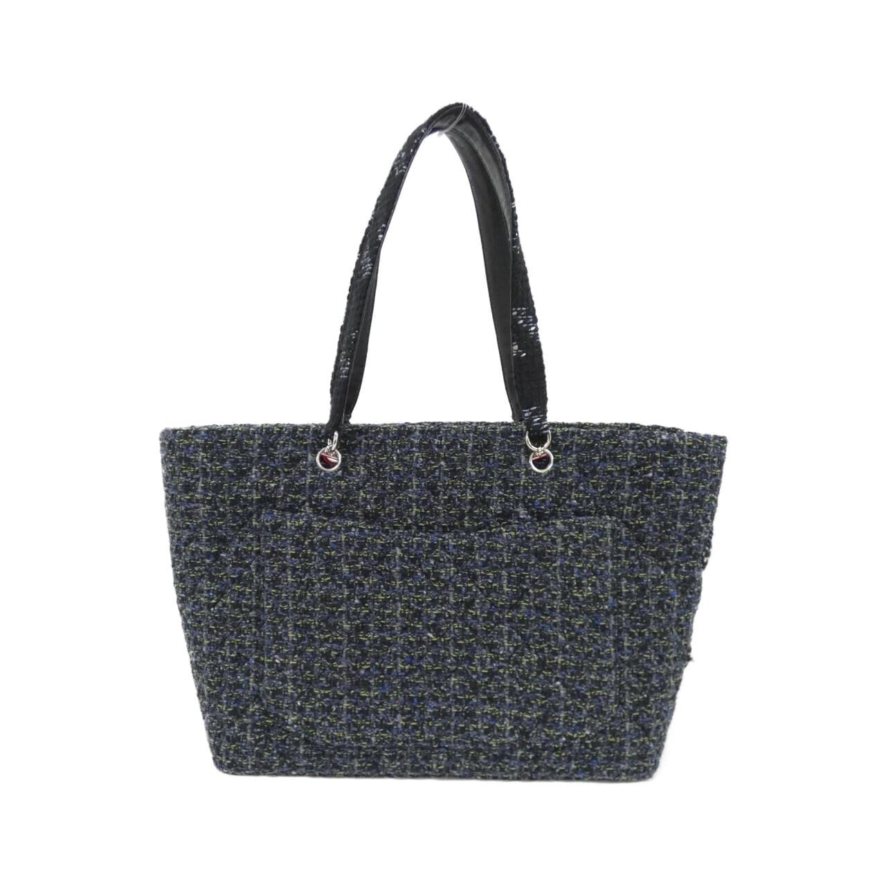 CHANEL Cambon 25170 Shoulder Tweed Navy Tweed - Thumbnail 2
