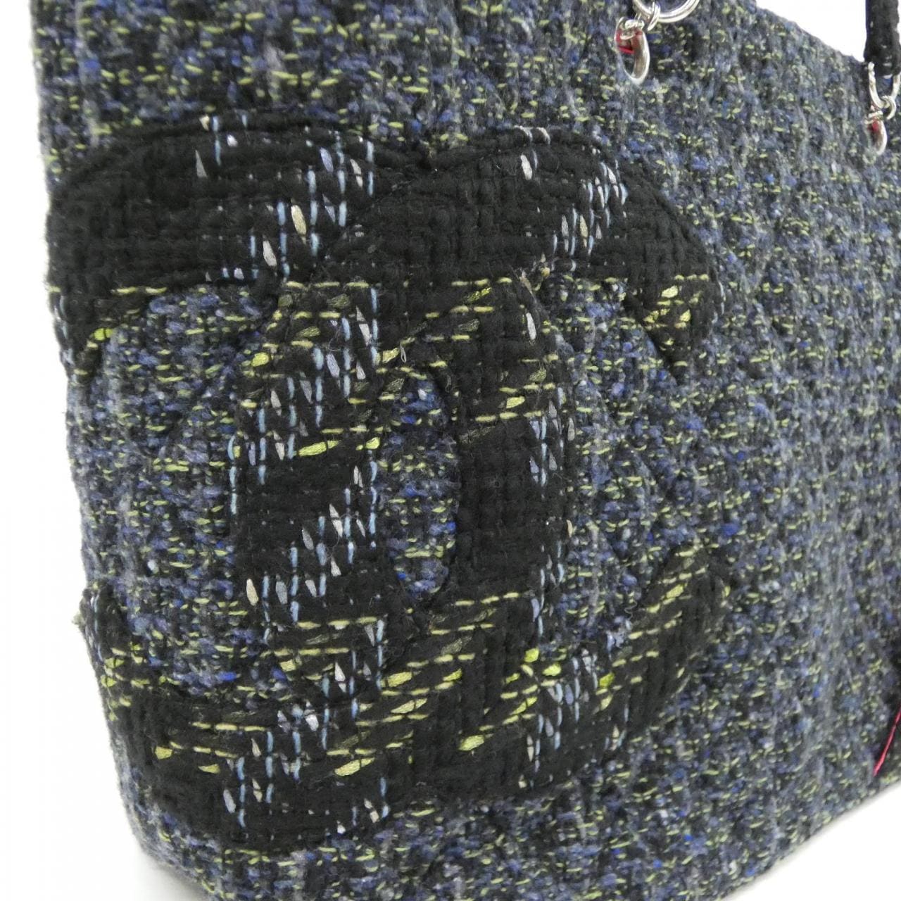 CHANEL Cambon 25170 Shoulder Tweed Navy Tweed - Thumbnail 4