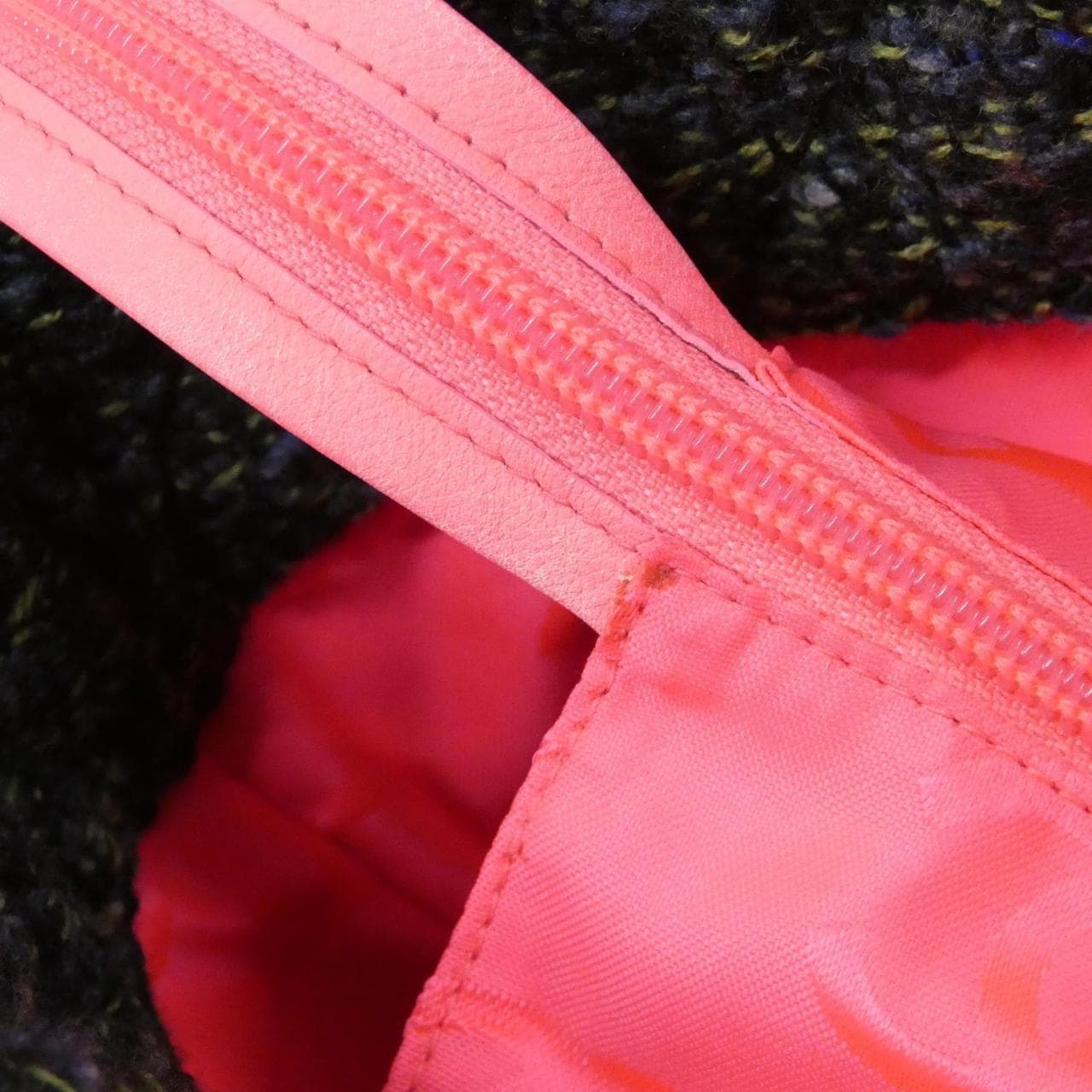 CHANEL Cambon 25170 Shoulder Tweed Navy Tweed - Thumbnail 8