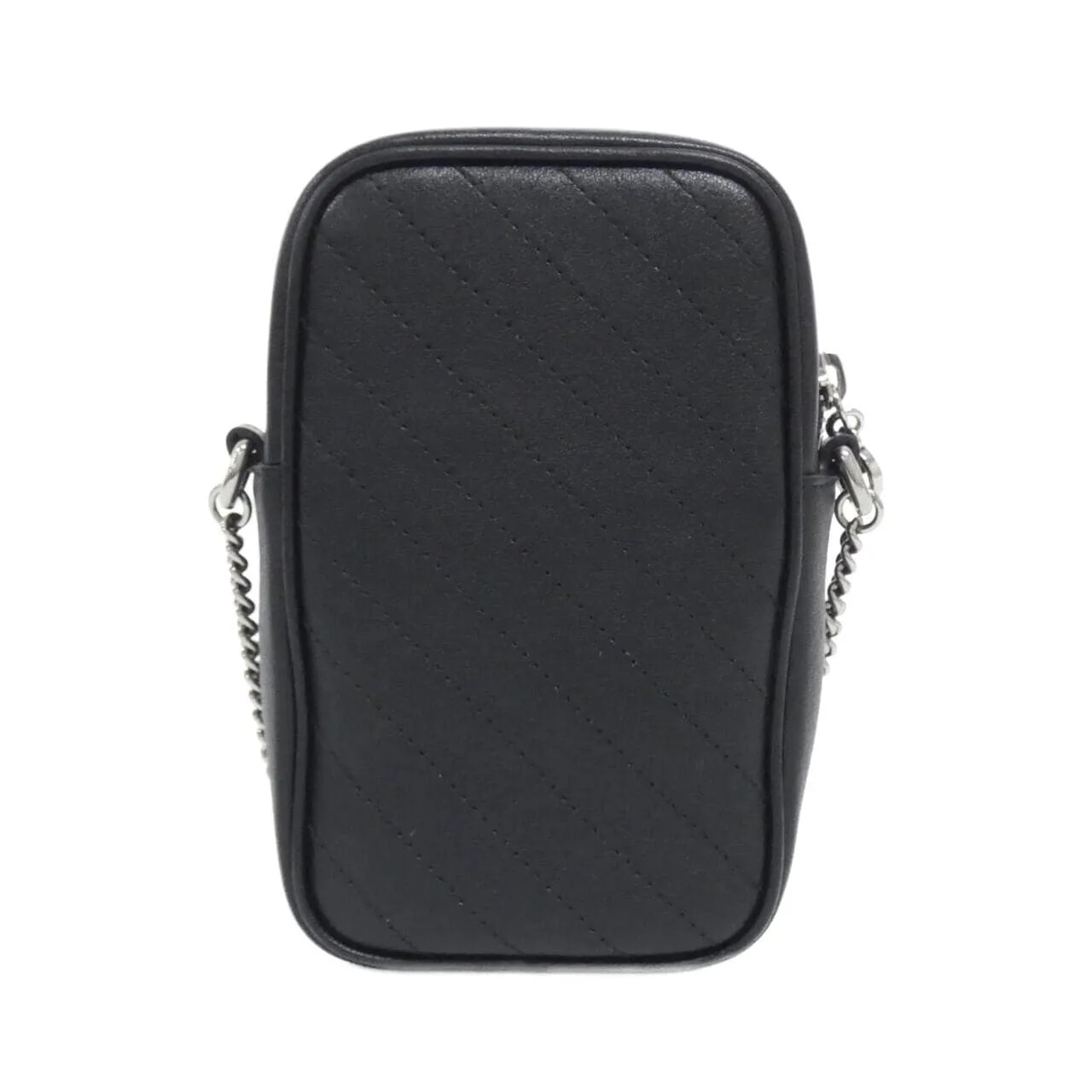 GUCCI 760315 AACP7 Shoulder Leather 黑色 皮革 中古品A - 縮圖 2