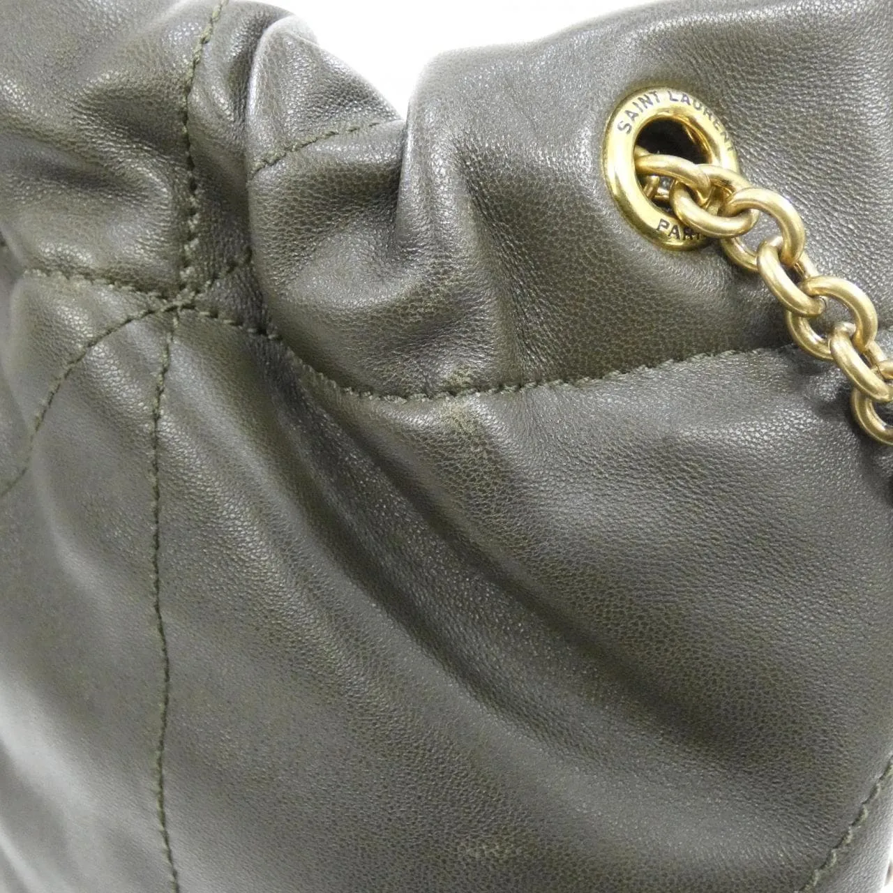 SAINT LAURENT 781666 AAB32 Shoulder Lambskin Black Lambskin Rank A - Thumbnail 7