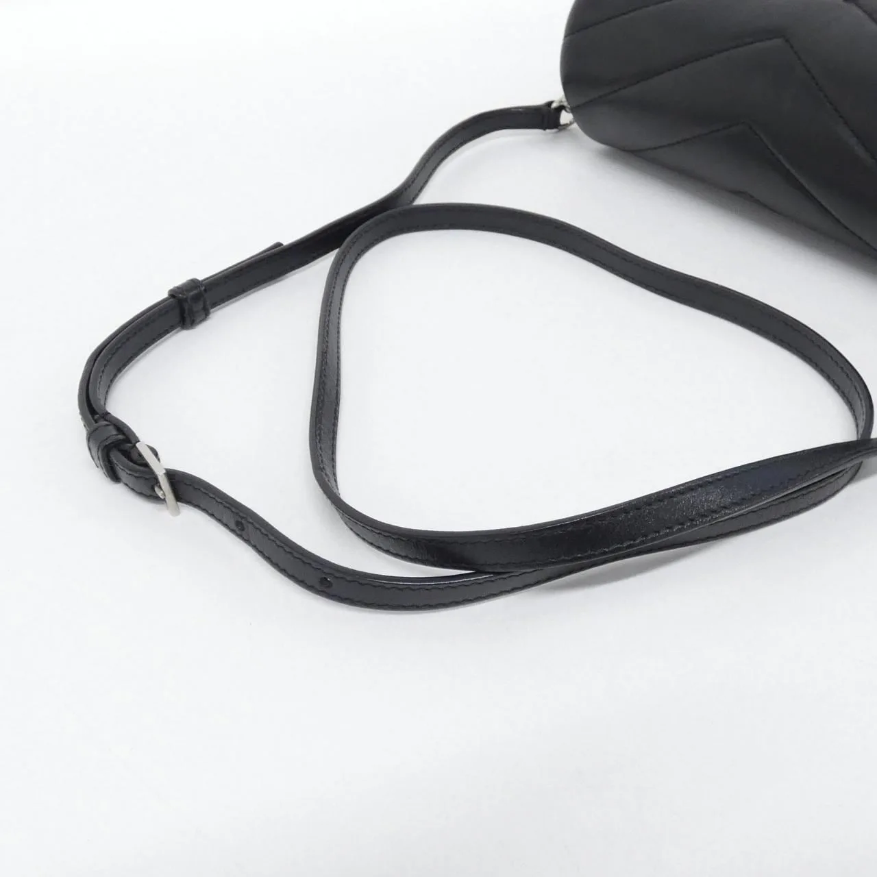 SAINT LAURENT Loulou 678401 DV706 Shoulder Black Rank A - Thumbnail 6