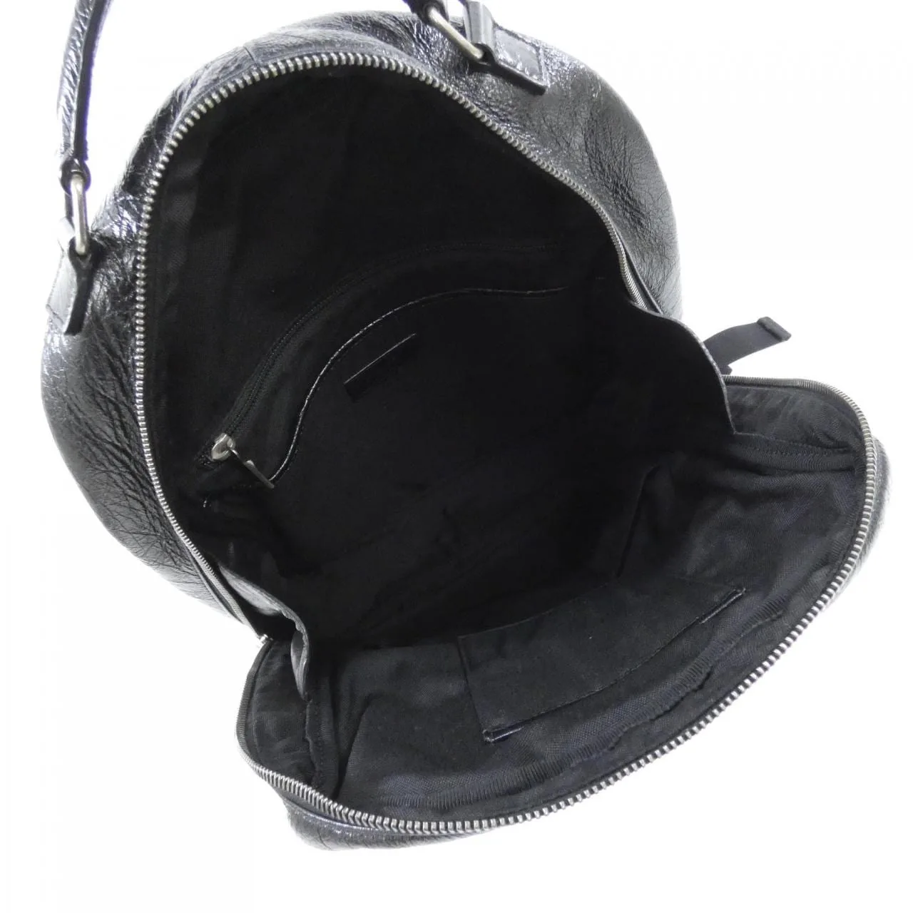 SAINT LAURENT 585095 Backpack Leather 黑色 皮革 中古品A - 縮圖 8