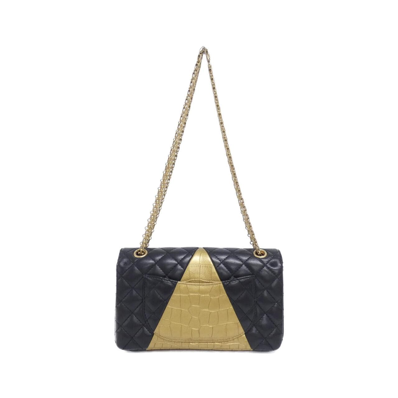 CHANEL 37586 Shoulder Bag Crocodile 黑色 鱷魚皮 中古品B - 縮圖 2