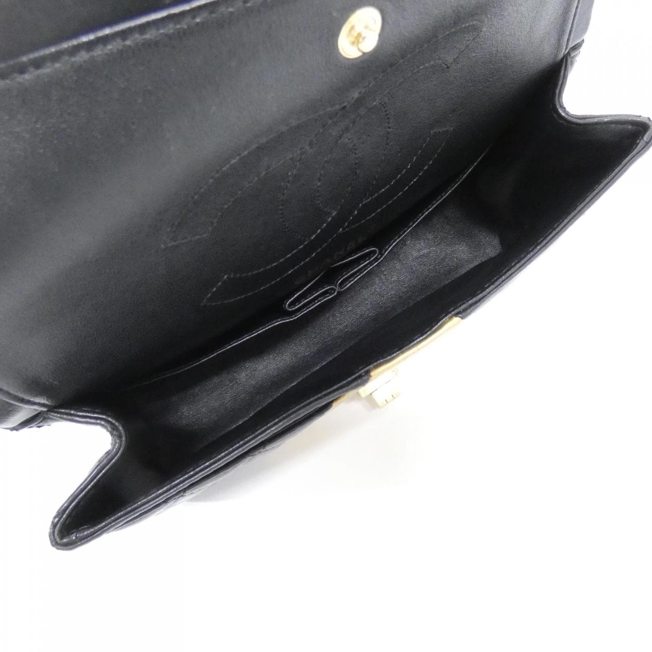 CHANEL 37586 Shoulder Bag Crocodile 黑色 鱷魚皮 中古品B - 縮圖 8