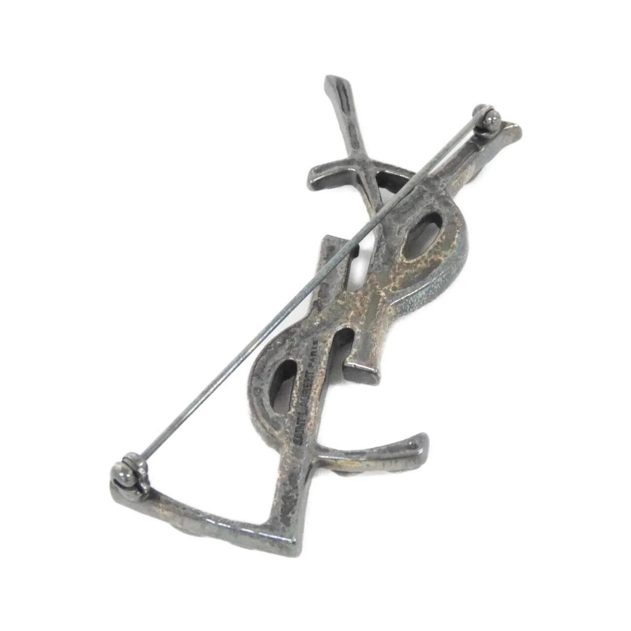 SAINT LAURENT Accessories Silver Rank A - Thumbnail 2