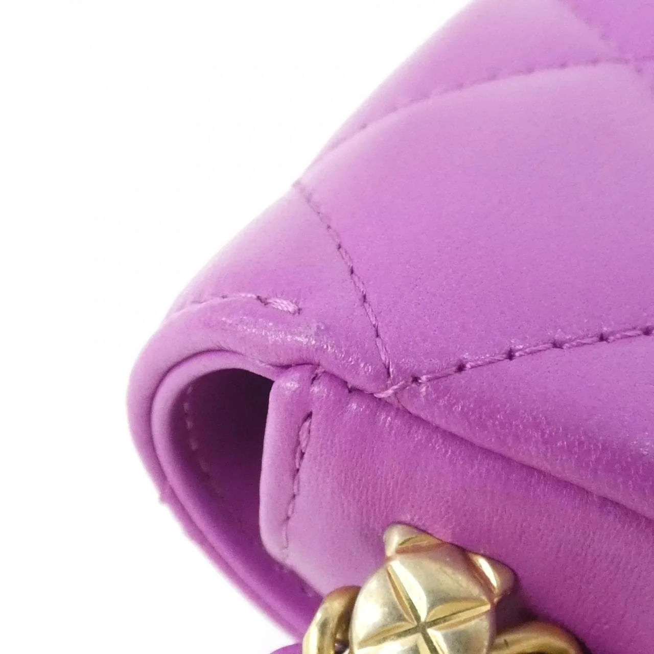 CHANEL Chanel 19 AP3528 Wallet Lambskin Purple Lambskin Rank A - Thumbnail 4