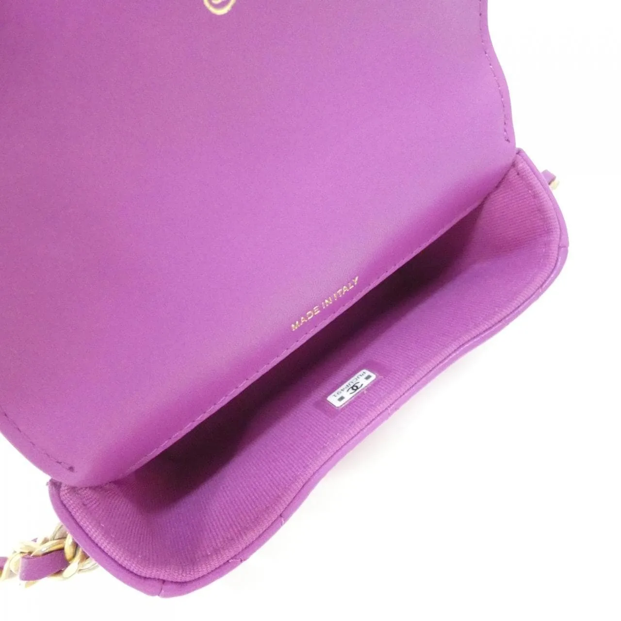 CHANEL Chanel 19 AP3528 Wallet Lambskin Purple Lambskin Rank A - Thumbnail 6