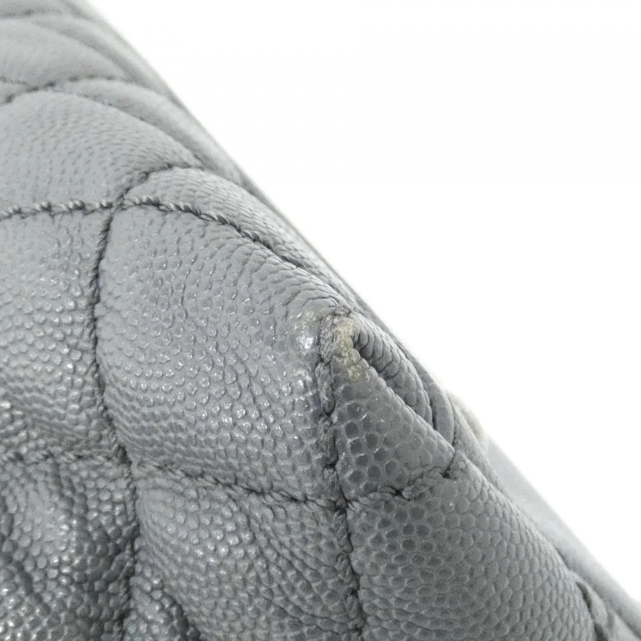 CHANEL 92992 Handbag Grained Calfskin Black Grained Calfskin - Thumbnail 3