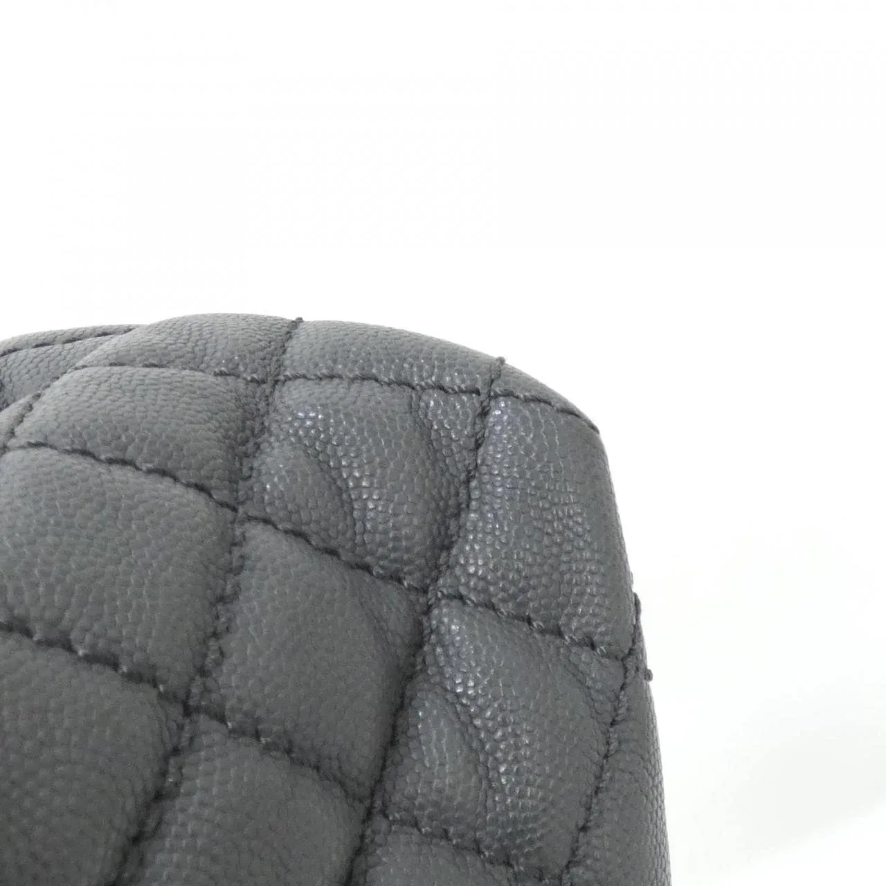 CHANEL 92992 Handbag Grained Calfskin Black Grained Calfskin - Thumbnail 4