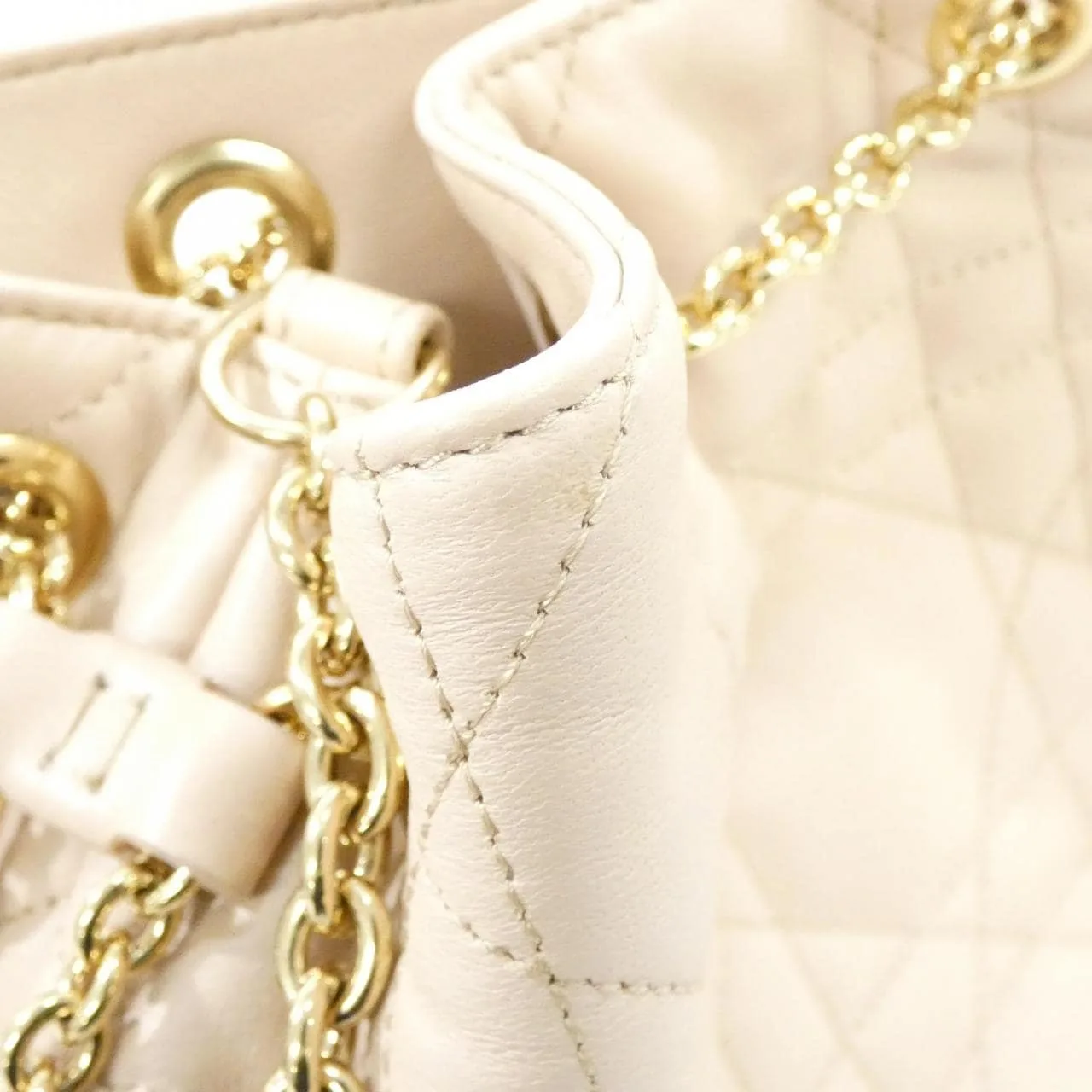 DIOR M22566FBE Shoulder Lambskin 黑色 羊皮 中古品A - 縮圖 4