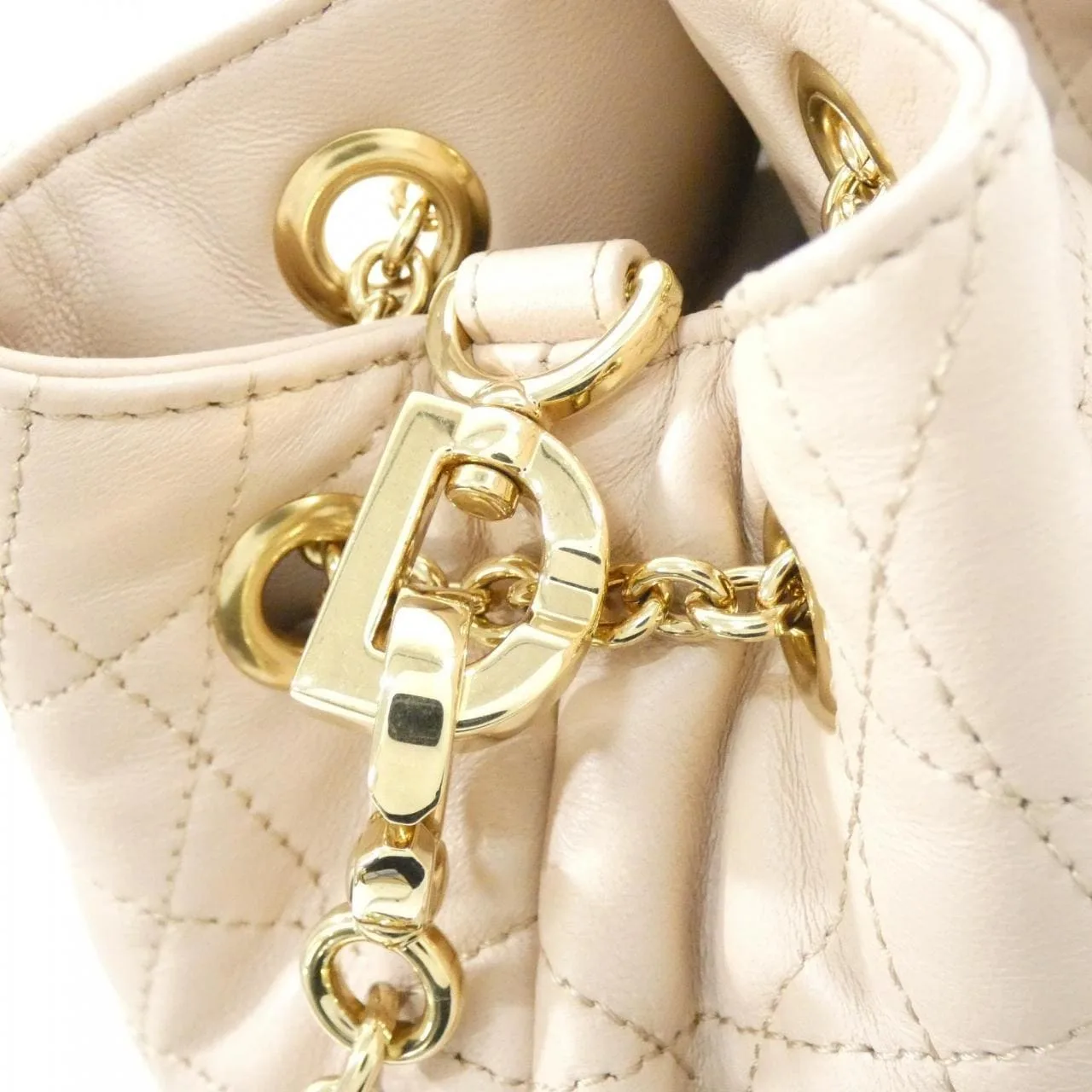 DIOR M22566FBE Shoulder Lambskin 黑色 羊皮 中古品A - 縮圖 5