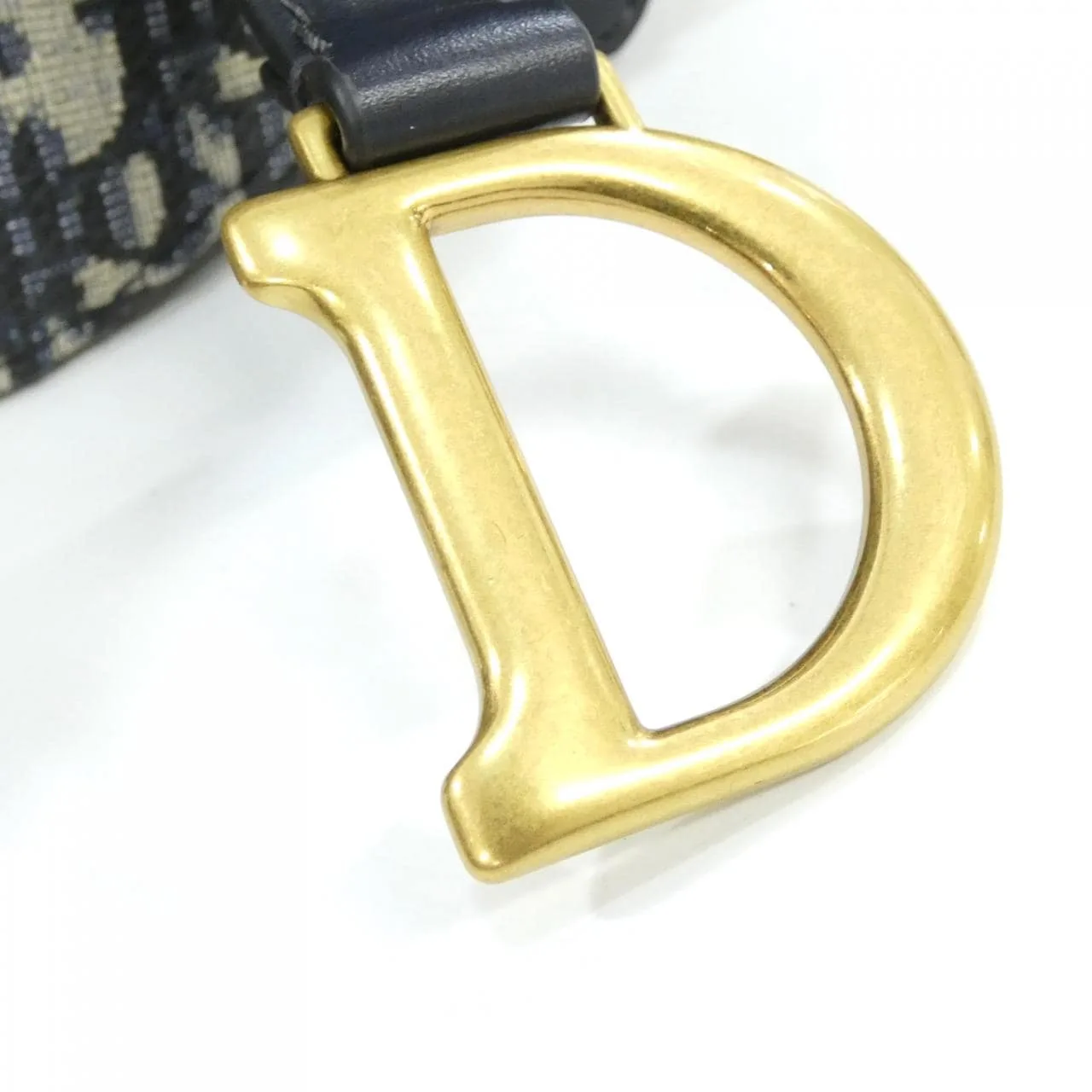 DIOR Saddle M0465CDSS Shoulder Canvas 黑色 帆布 中古品A - 縮圖 4