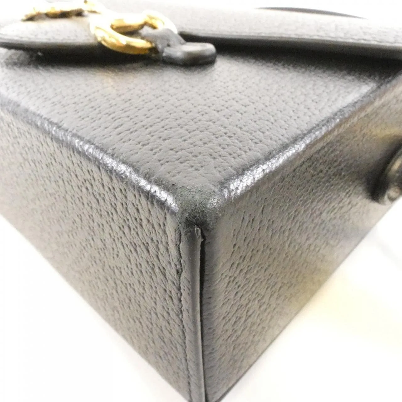 GUCCI Horsebit 1955 732314 DJ20G Shoulder Leather Black Leather Rank B - Thumbnail 3