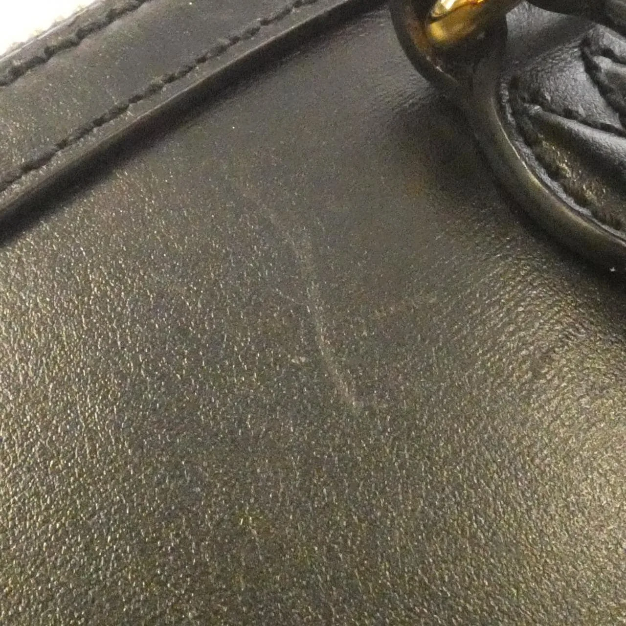 GUCCI Horsebit 1955 640716 0YK0G Handbag Leather Black Leather Rank B - Thumbnail 4