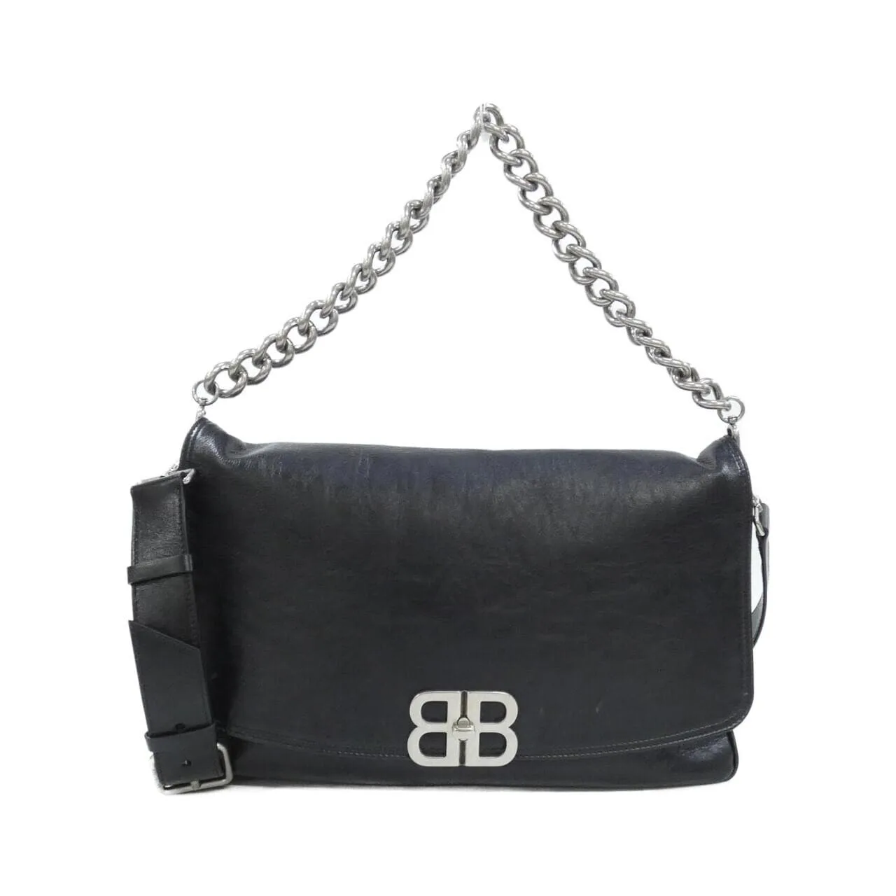 BALENCIAGA Hourglass 748488 2AAI4 Shoulder Black