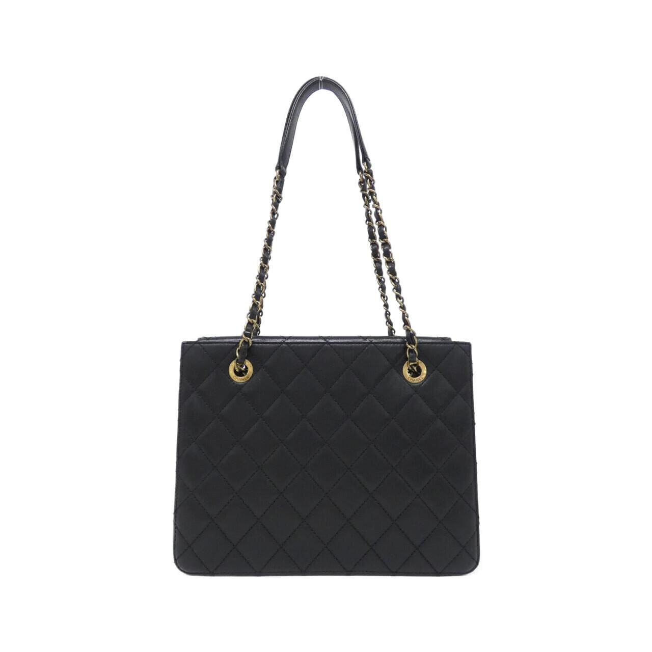 CHANEL Shoulder Bag Lambskin Black Lambskin - Thumbnail 2