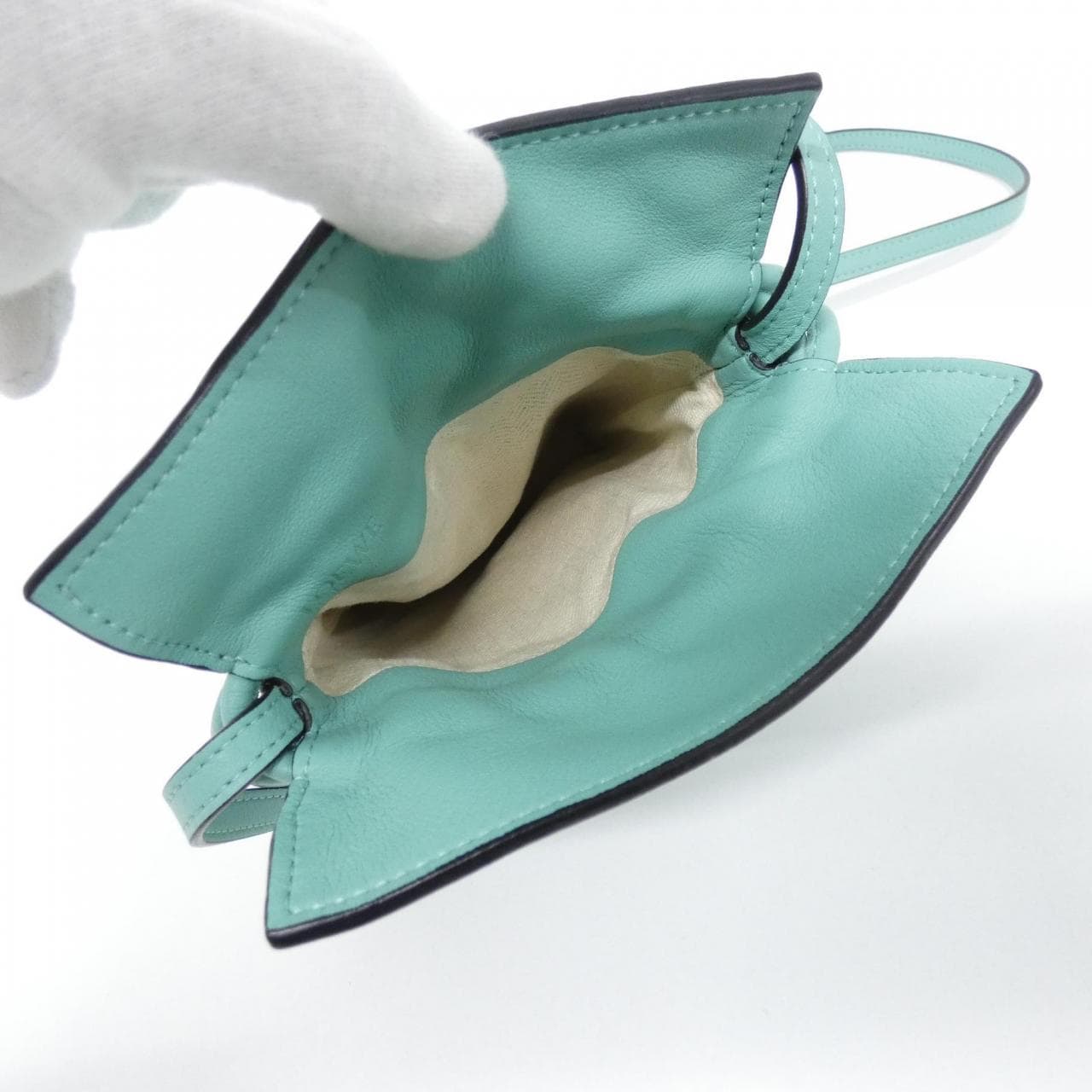 LOEWE Flamenco A411F10X01 Shoulder Bag 黑色 中古品A - 縮圖 9