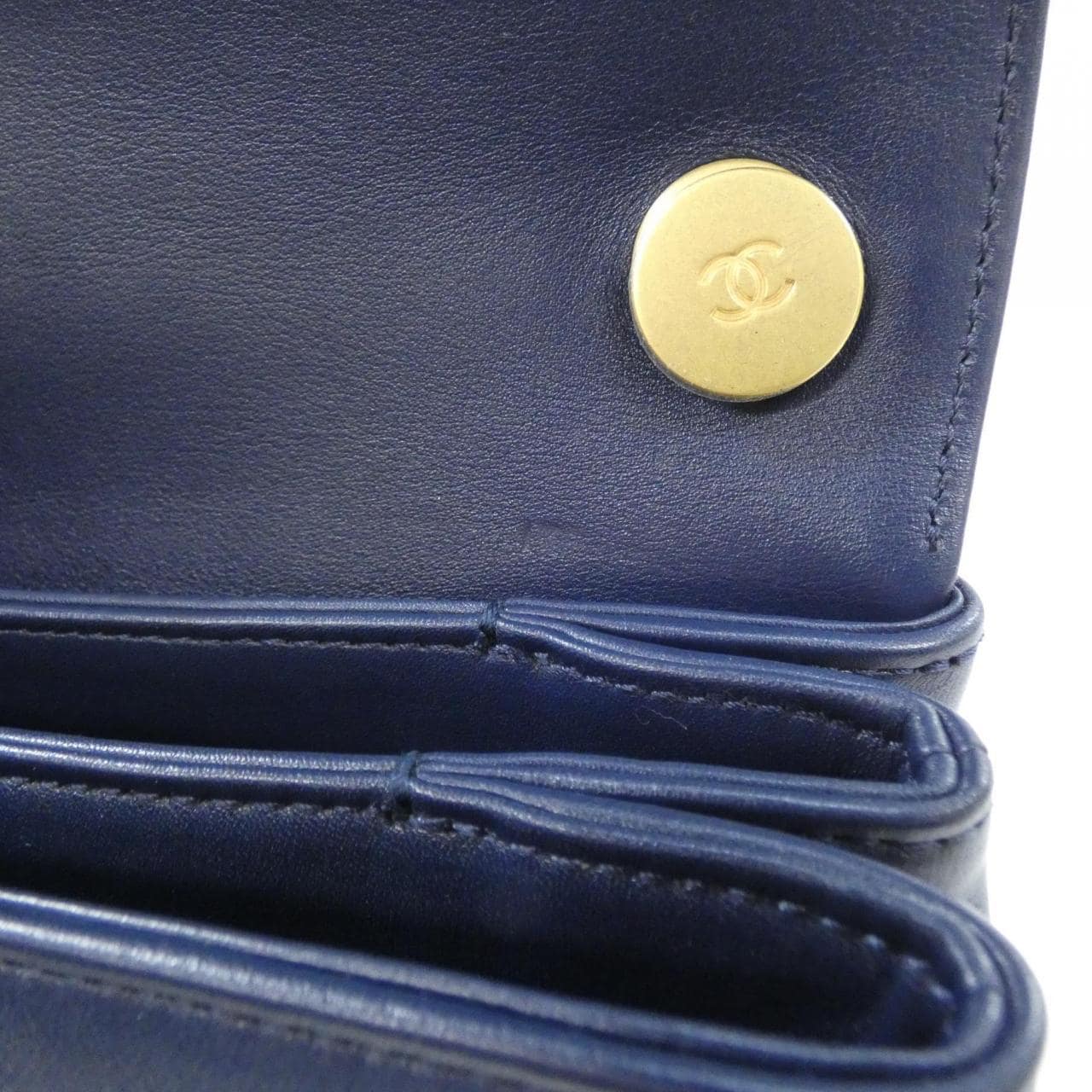 CHANEL AS2638 Shoulder 深藍色 中古品A - 縮圖 10