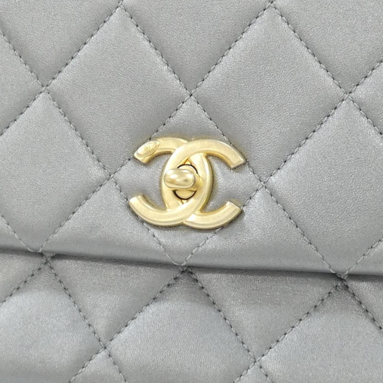 CHANEL AS2734 Shoulder Bag Lambskin Silver Lambskin - Thumbnail 4