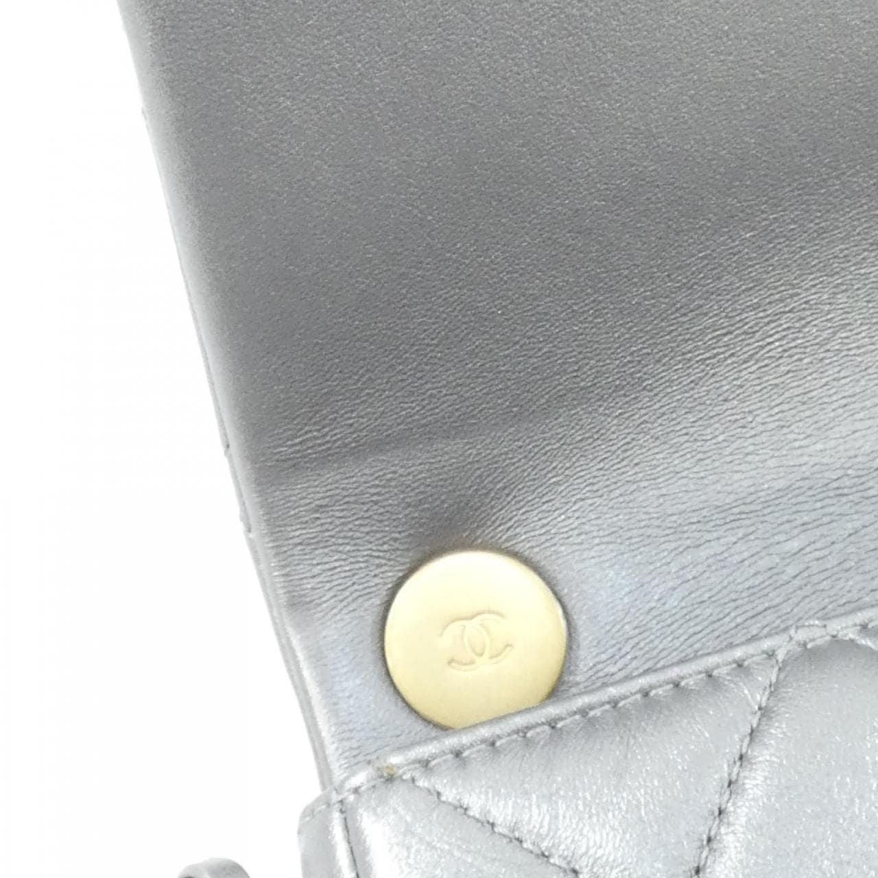 CHANEL AS2734 Shoulder Bag Lambskin Silver Lambskin - Thumbnail 9