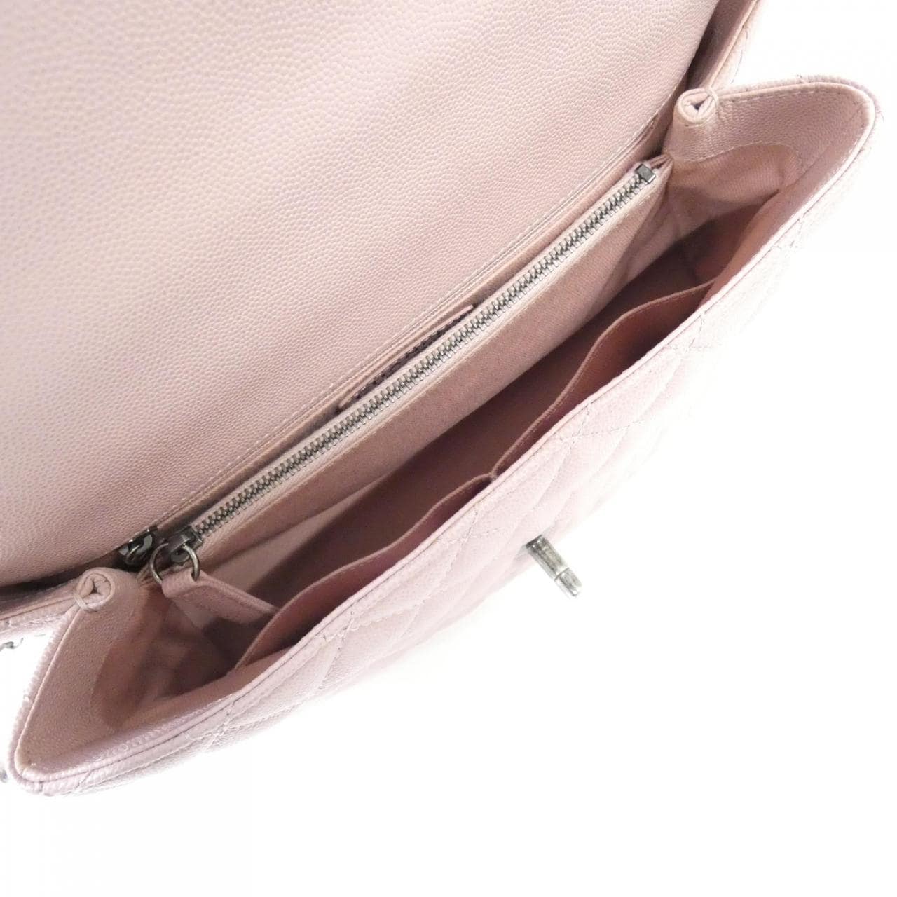 CHANEL Matelasse 92991 Bag Grained Calfskin Pink Grained Calfskin - Thumbnail 10