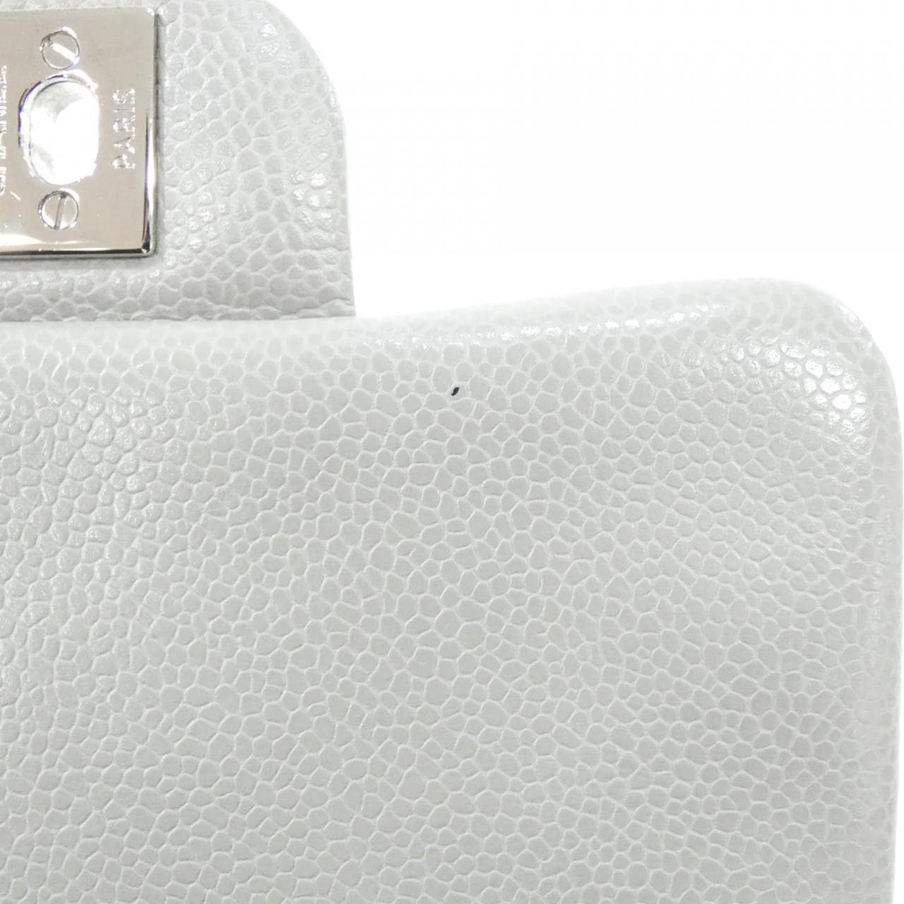 CHANEL Matelasse 35200 Shoulder Bag Grained Calfskin Grey Grained Calfskin - Thumbnail 10