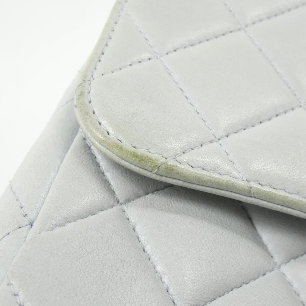 CHANEL Handbag Lambskin Blue Lambskin - Thumbnail 5