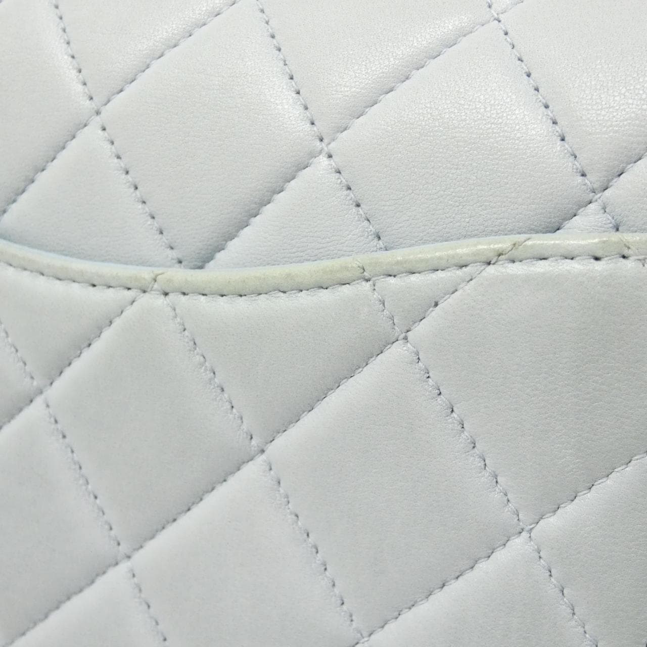 CHANEL Handbag Lambskin Blue Lambskin - Thumbnail 7