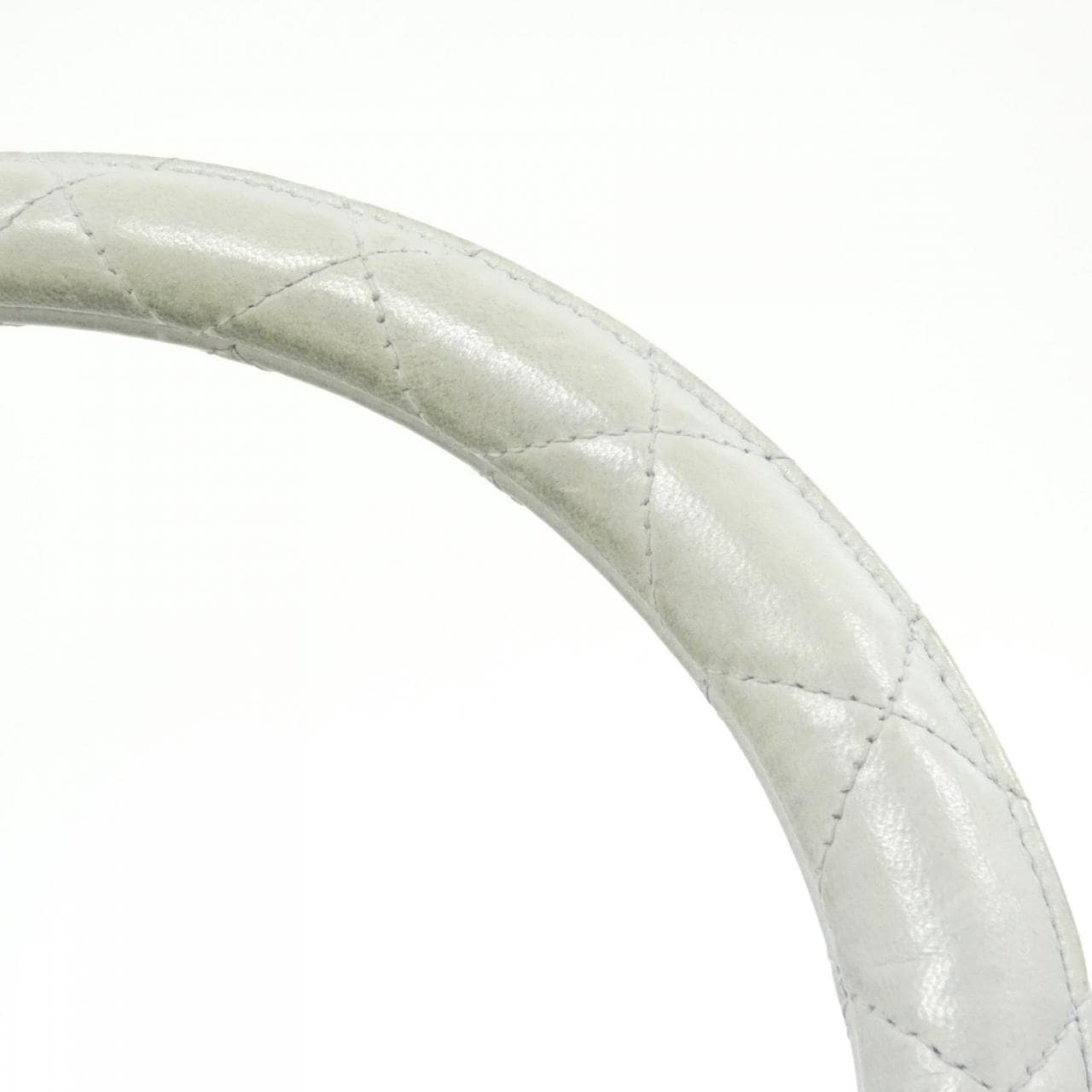 CHANEL Handbag Lambskin Blue Lambskin - Thumbnail 8