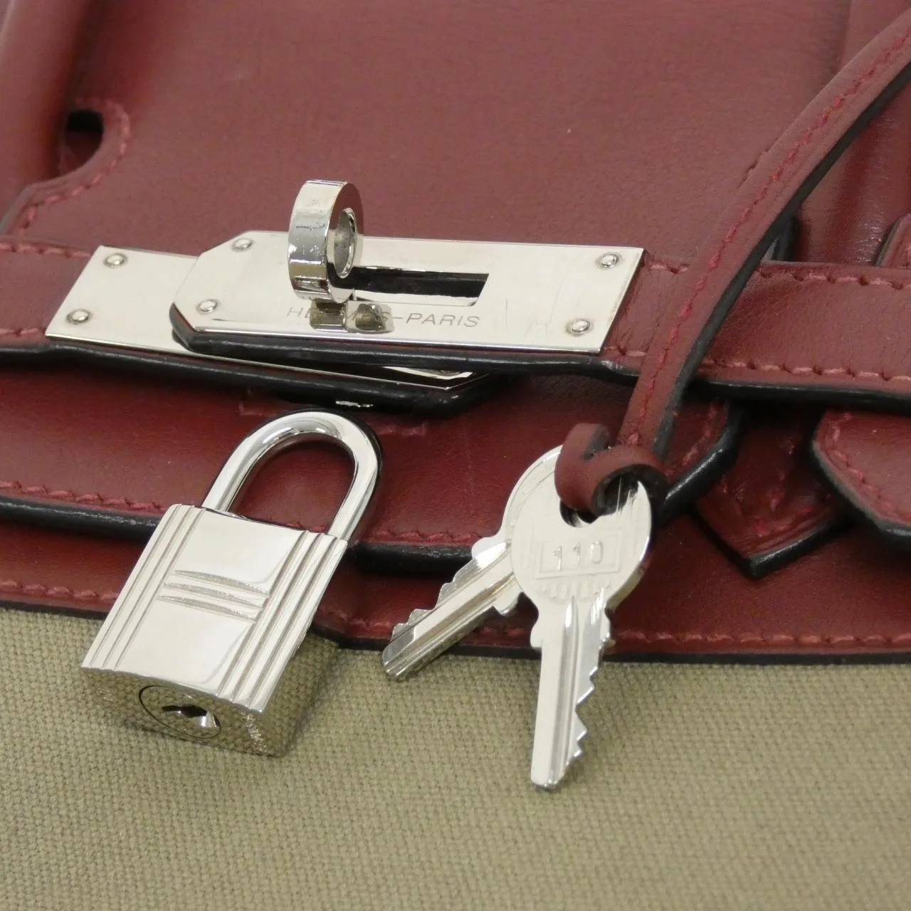 HERMES Birkin Handbag Swift Rouge Swift 皮 中古品B - 縮圖 5