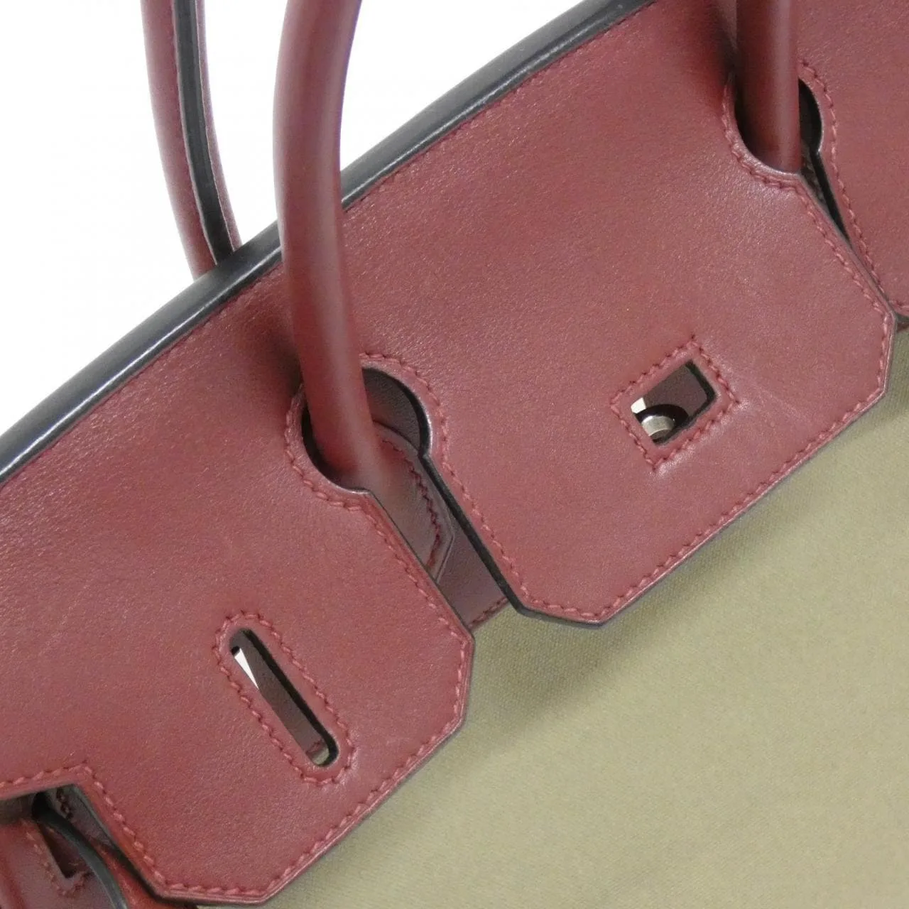 HERMES Birkin Handbag Swift Rouge Swift 皮 中古品B - 縮圖 6