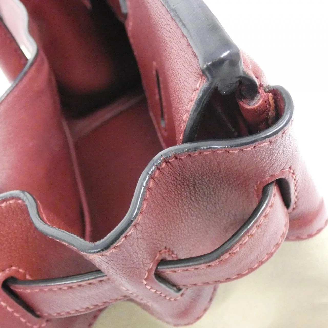 HERMES Birkin Handbag Swift Rouge Swift 皮 中古品B - 縮圖 10