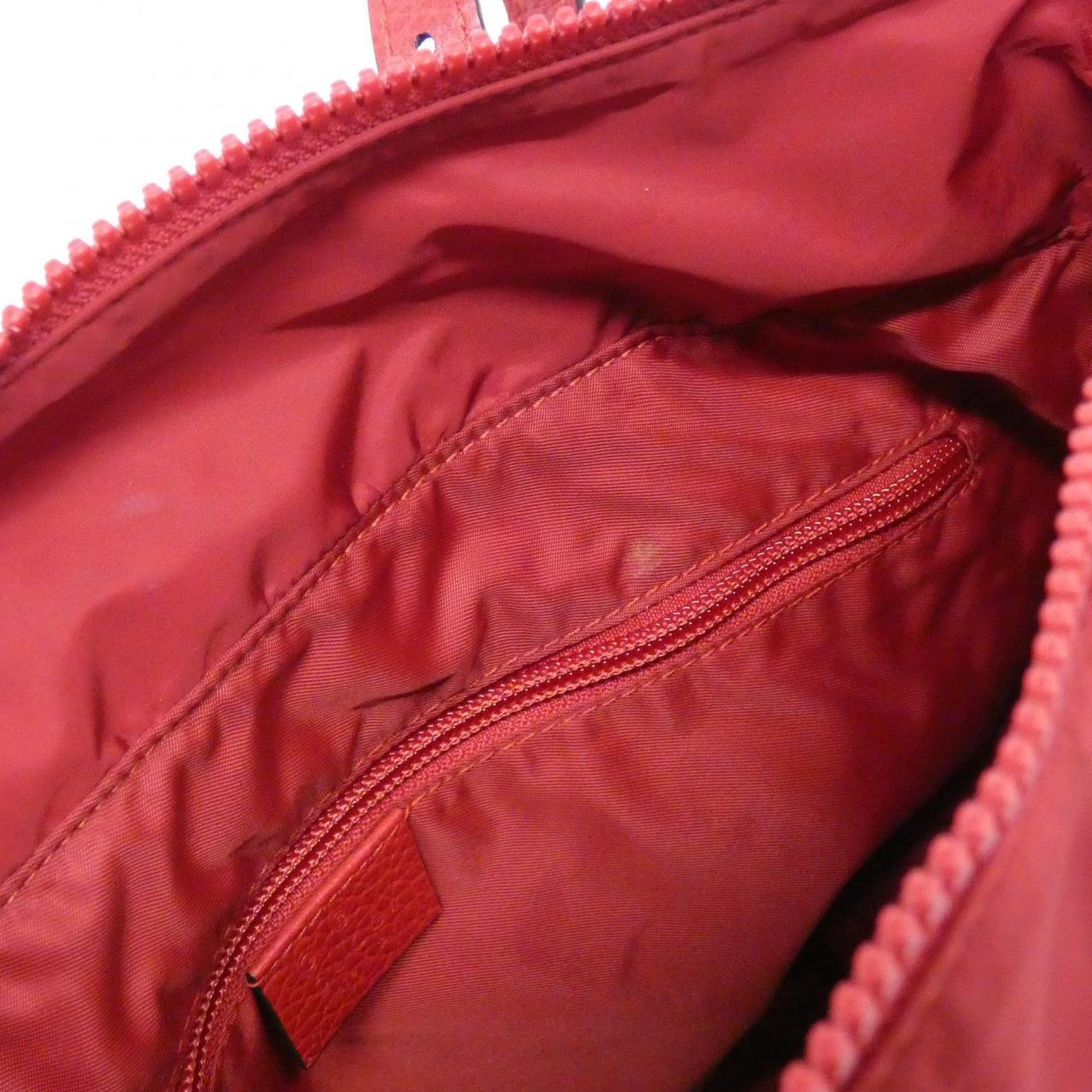 GUCCI 510333 K28AN Handbag Nylon Black Nylon - Thumbnail 9