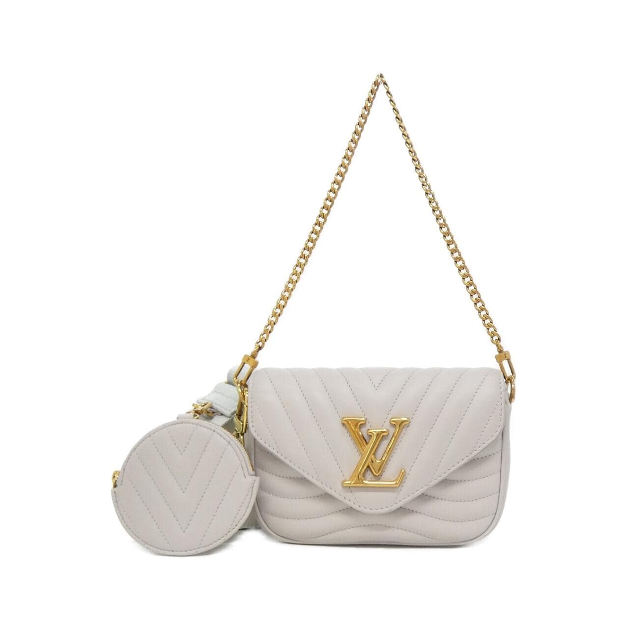 LOUIS VUITTON Pochette Shoulder Beige