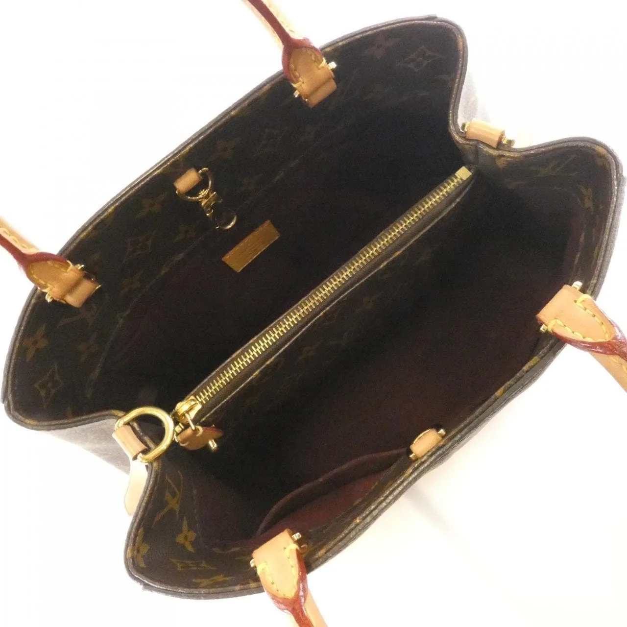 LOUIS VUITTON Montaigne M41056 Handbag Monogram 黑色 Monogram 中古品B - 縮圖 8