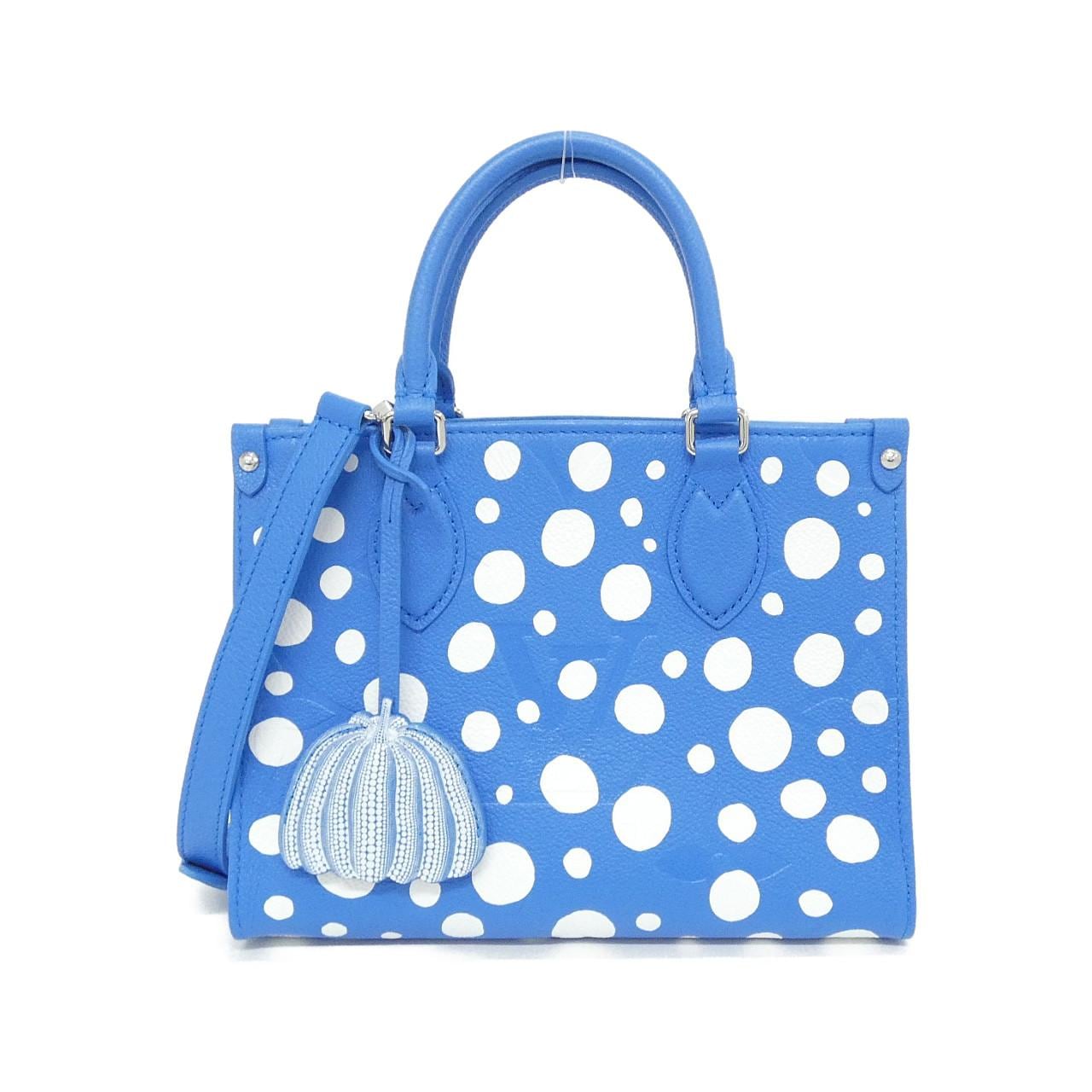 LOUIS VUITTON OnTheGo M46424 Handbag Monogram Blue