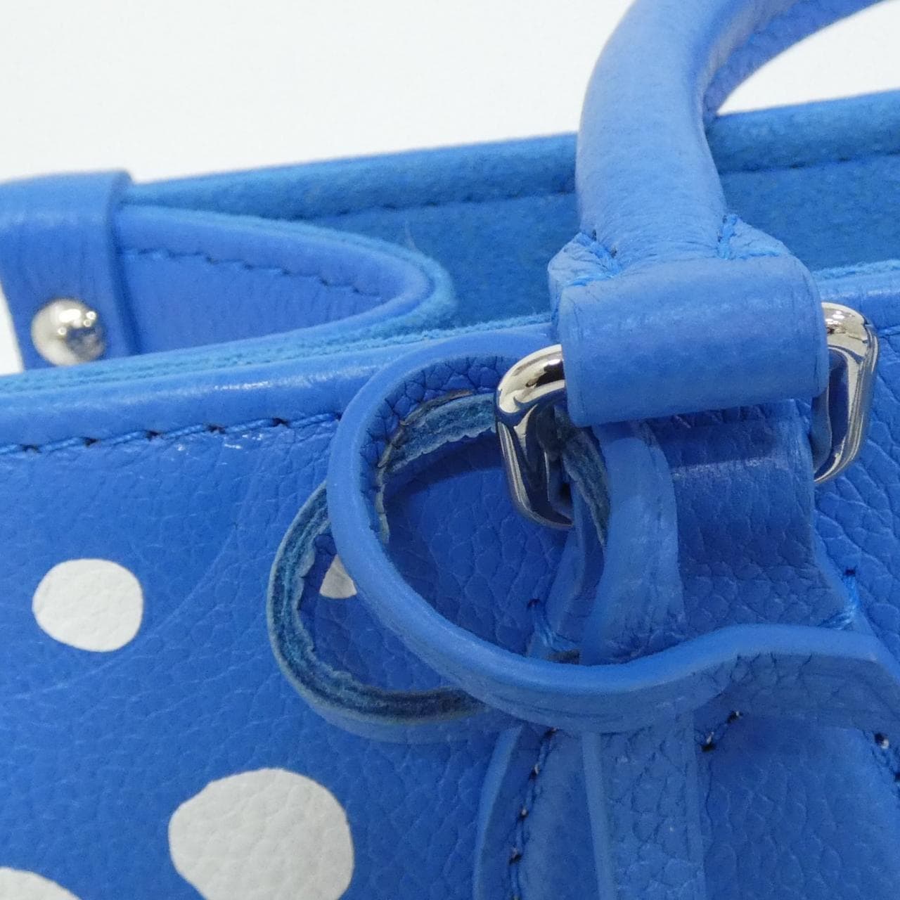 LOUIS VUITTON OnTheGo M46424 Handbag Monogram 藍色 Monogram 中古品A - 縮圖 3