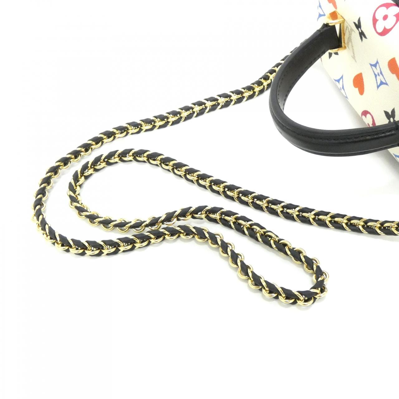 LOUIS VUITTON M57458 Handbag Monogram 黑色 Monogram 中古品A - 縮圖 6