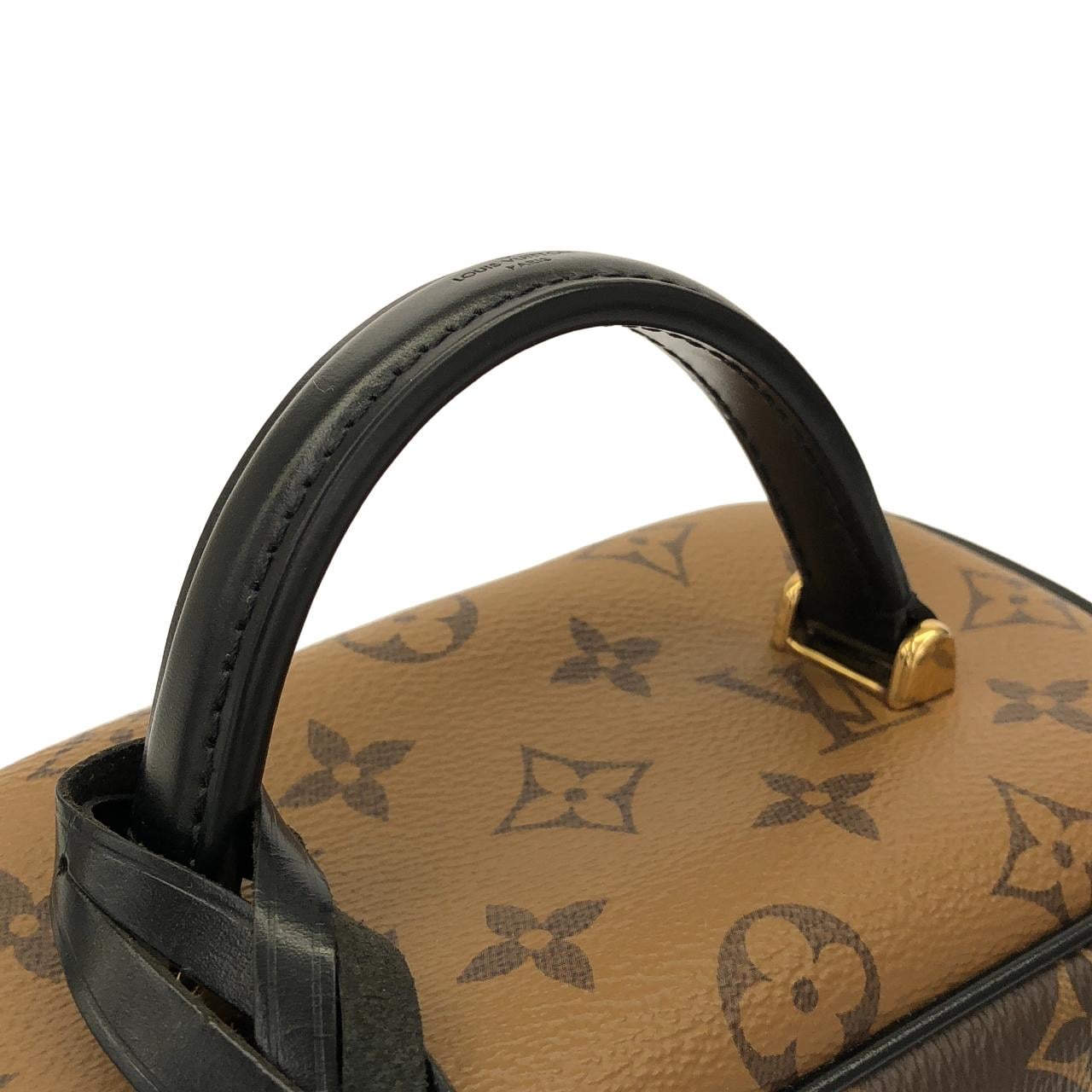 LOUIS VUITTON M45165 Handbag Monogram 黑色 Monogram 中古品A - 縮圖 6