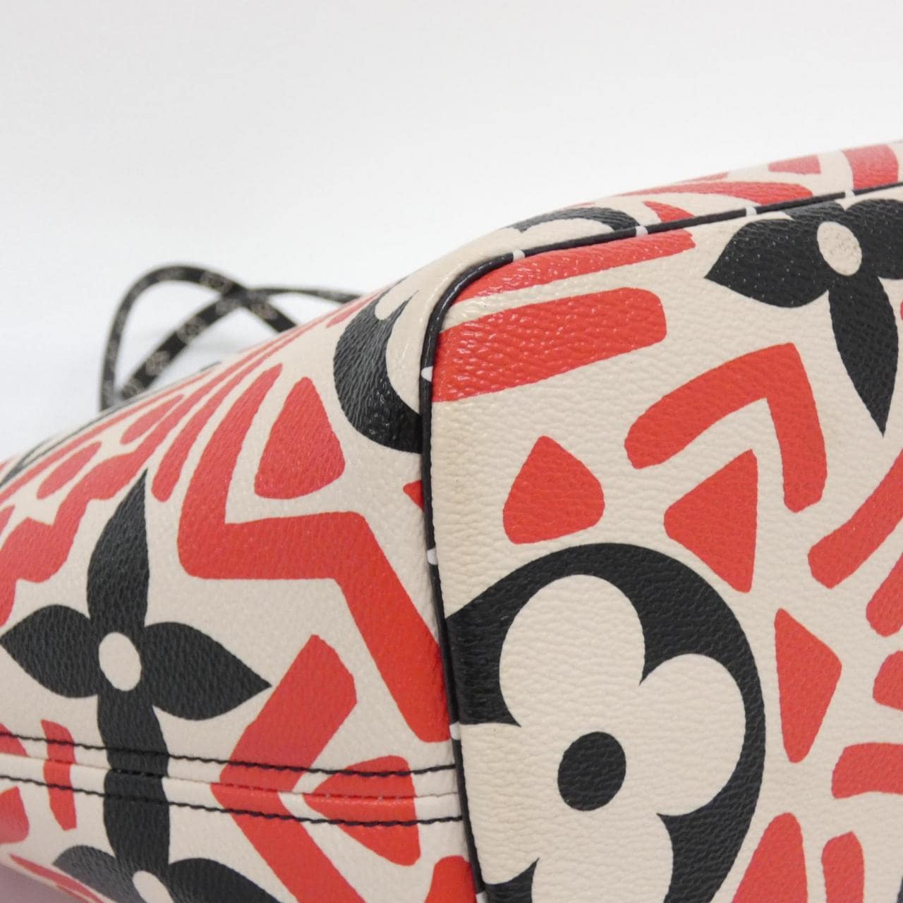 LOUIS VUITTON Neverfull M56583 Tote Canvas Rouge 帆布 中古品A - 縮圖 2