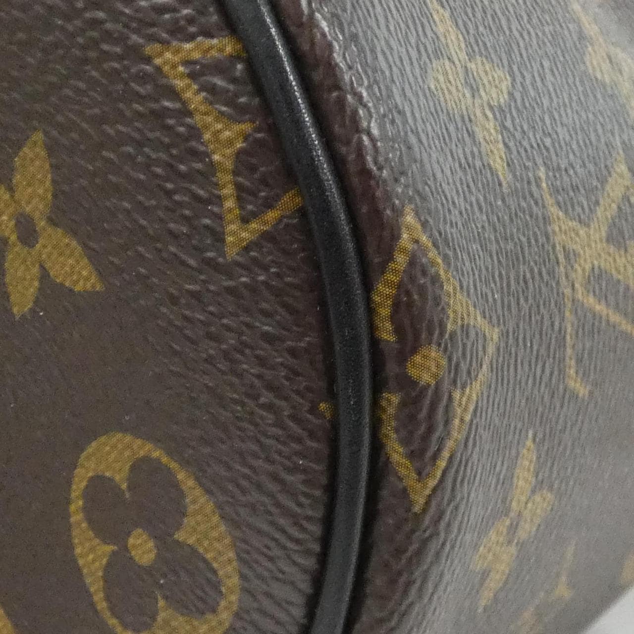 LOUIS VUITTON Shoulder Bag Canvas 黑色 帆布 中古品A - 縮圖 3