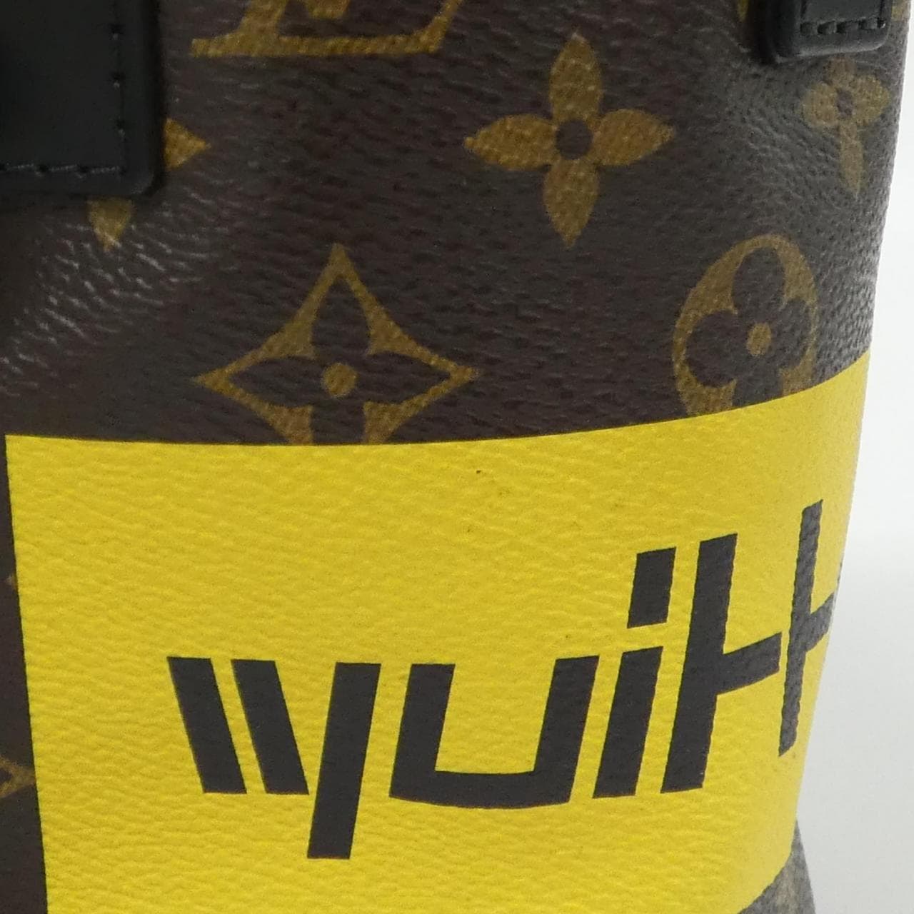 LOUIS VUITTON Shoulder Bag Canvas 黑色 帆布 中古品A - 縮圖 6