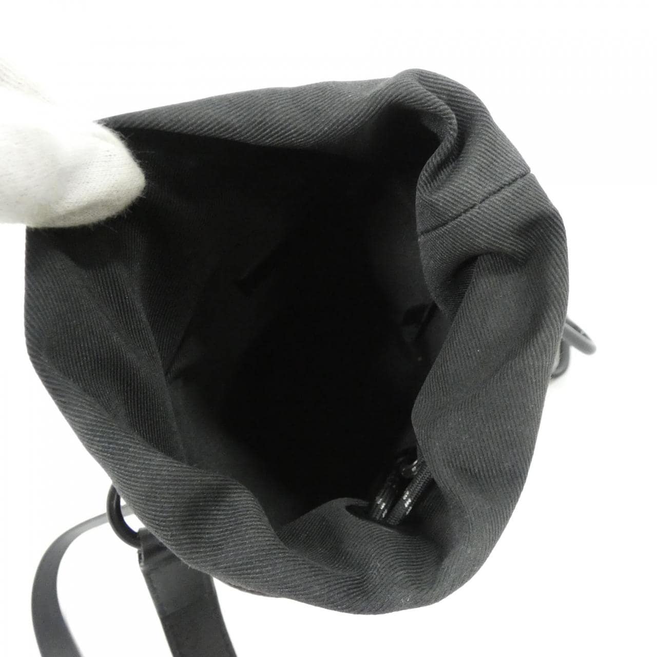 LOUIS VUITTON Shoulder Bag Canvas 黑色 帆布 中古品A - 縮圖 10