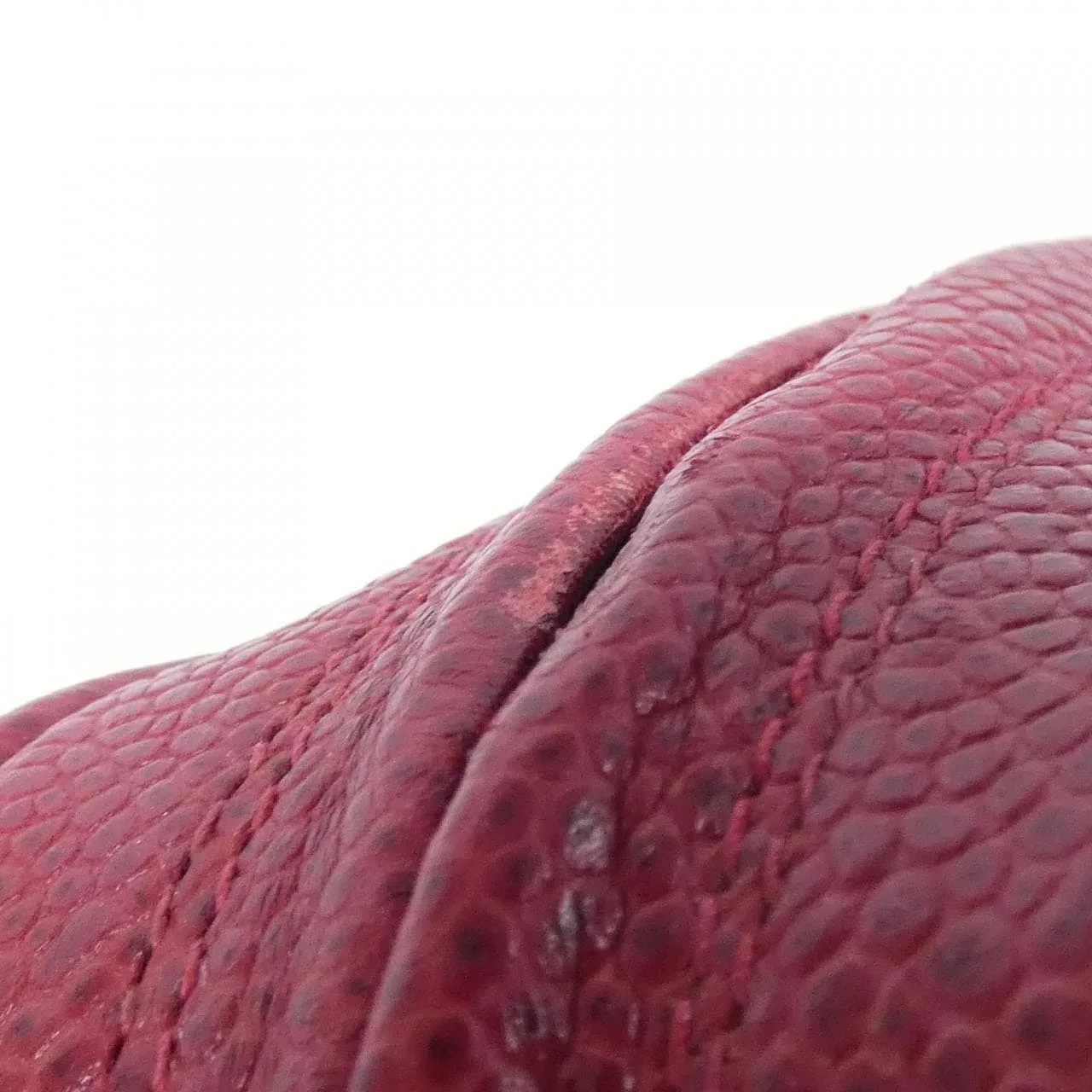 CHANEL Shoulder Caviar Leather 紅色 Caviar Leather 中古品A - 縮圖 4