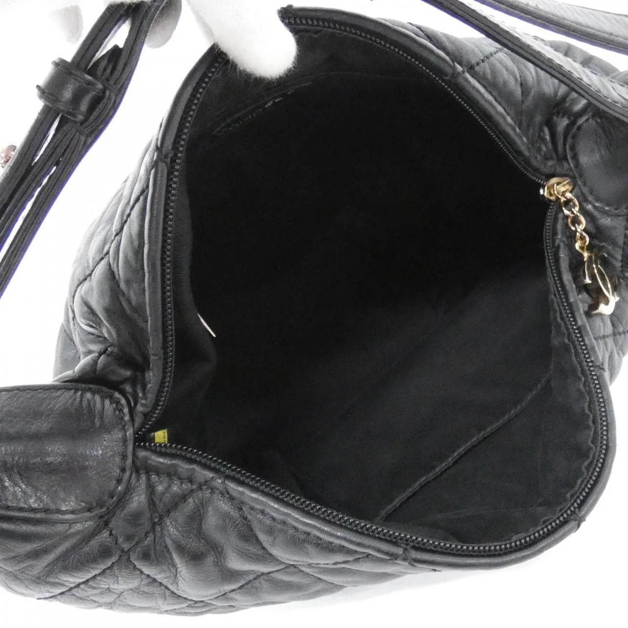 CHANEL Shoulder Lambskin Black Lambskin - Thumbnail 9